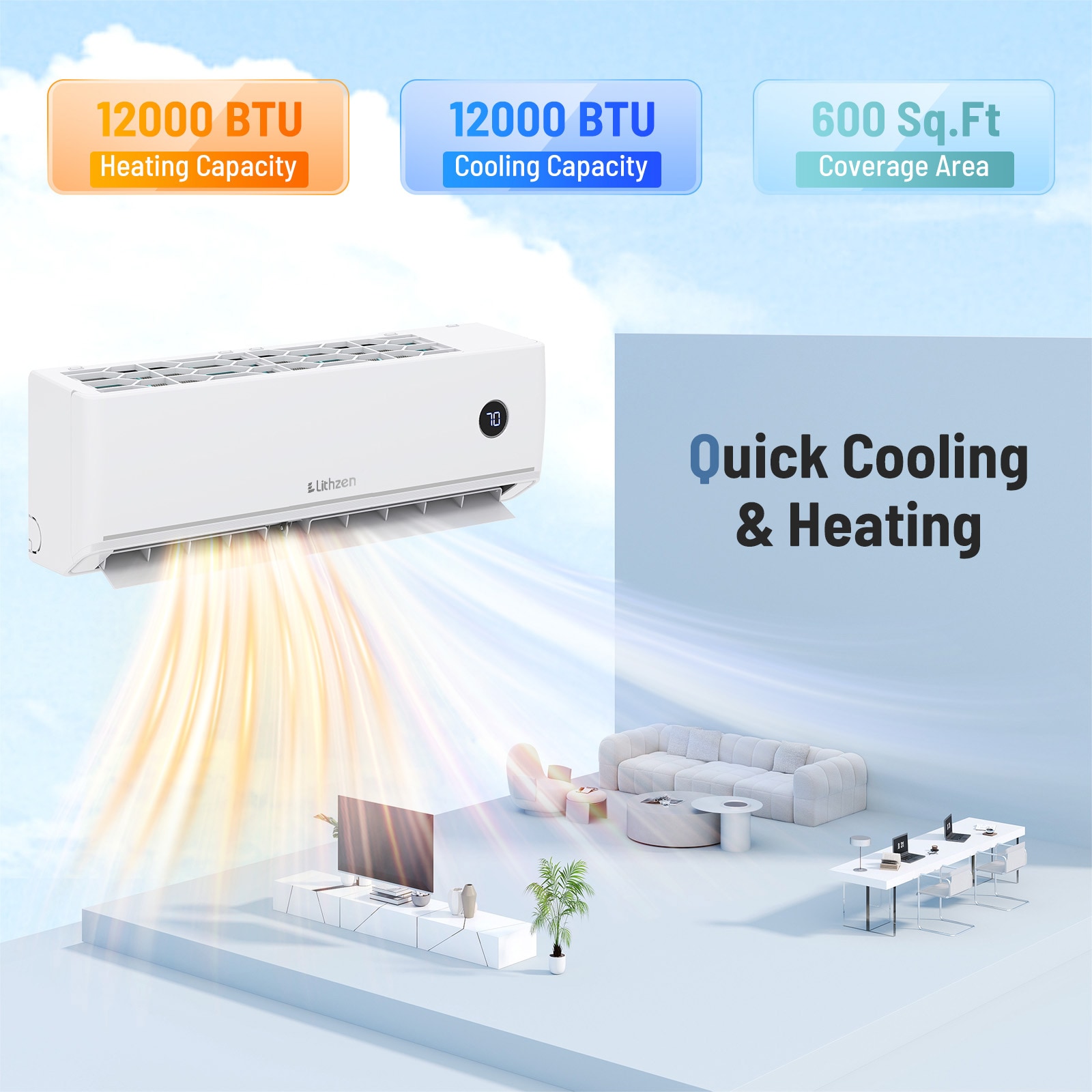 Costway CSHY005675 Ductless-Mini-Splits - View #4