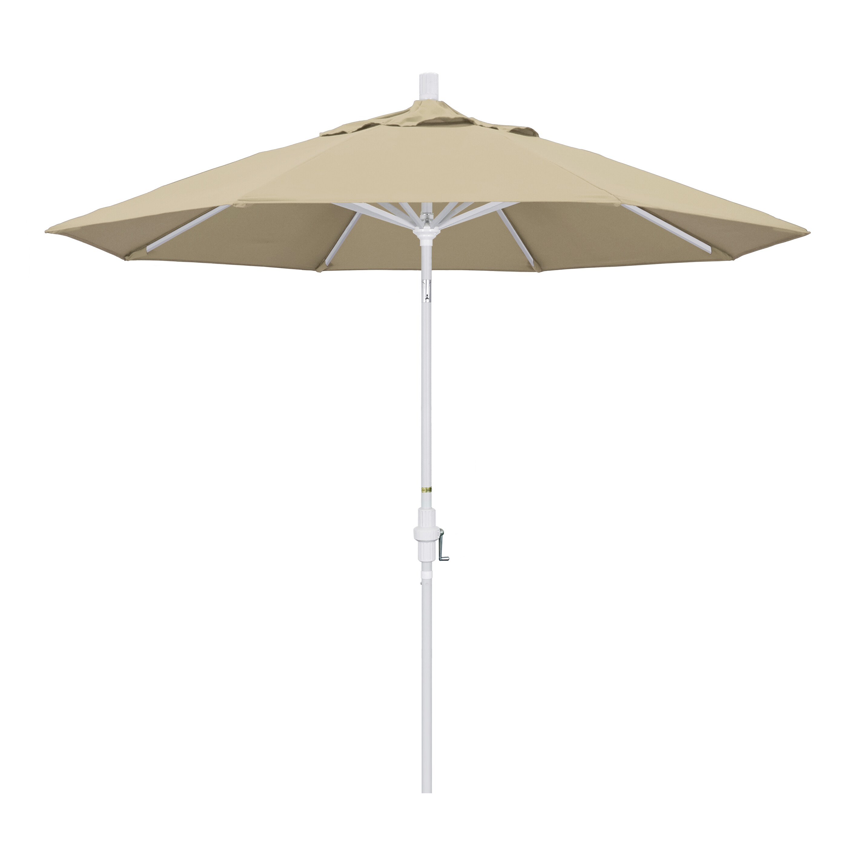 California Umbrella 194061812068 9-Feet Aluminum Beige Market Patio Umbrella