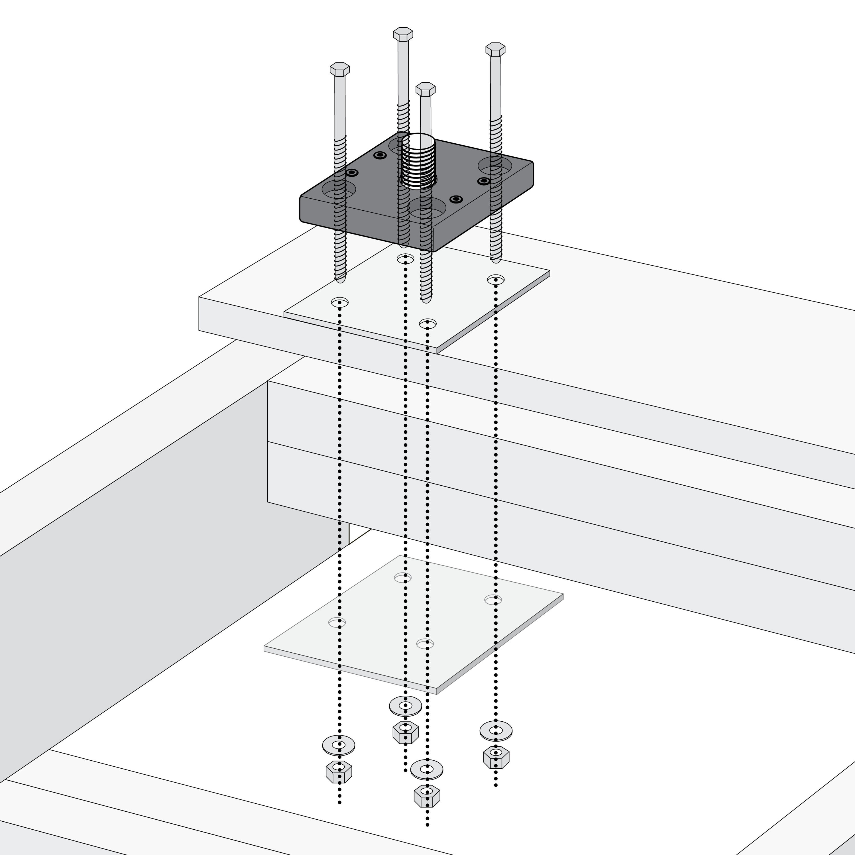 TITAN BUILDING PRODUCTS 5.5-in x 5.5-in Post anchoring accessories Hot Zinc Galvanized Steel Post Connector