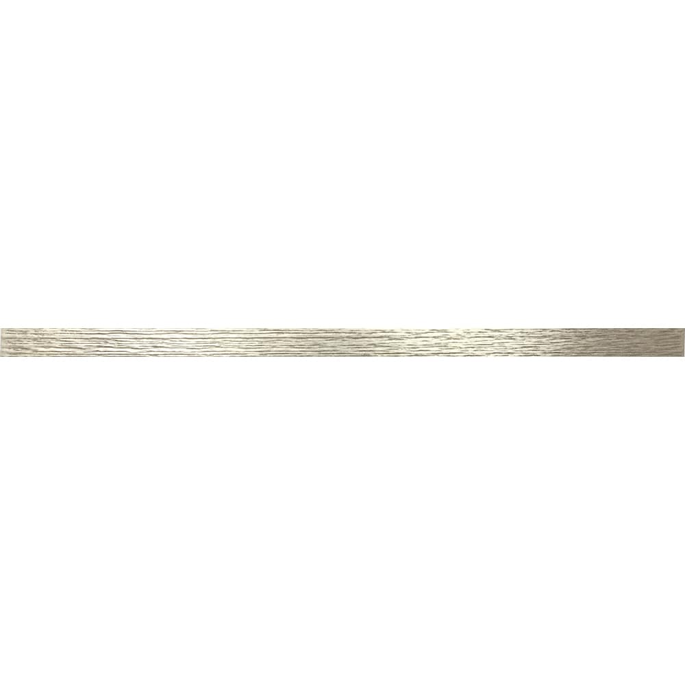 Somerset Collection TILE776024011L Brushed Nickel 1/2-in x 12-in Brushed Metal Border Tile ( 0.0417-sq ft / Individual tile )