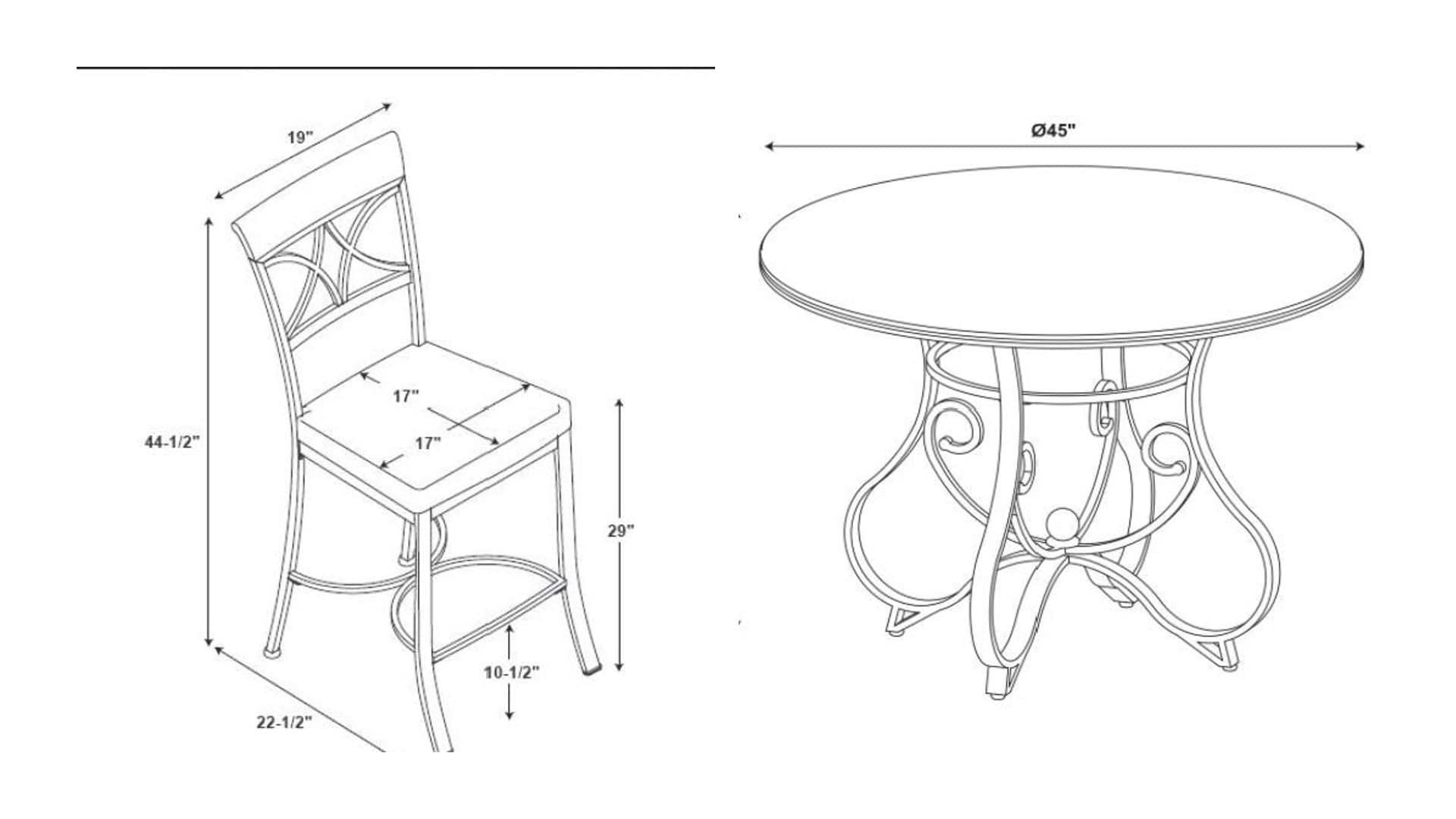 Powell PWLS583 Dining-Sets - View #3