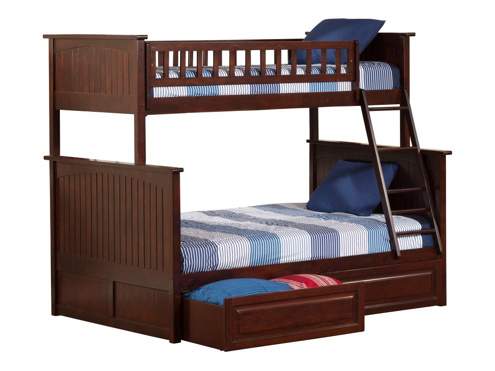 AFI Furnishings Nantucket Bunk Bed Twin over Full with 2 Raised Panel ...