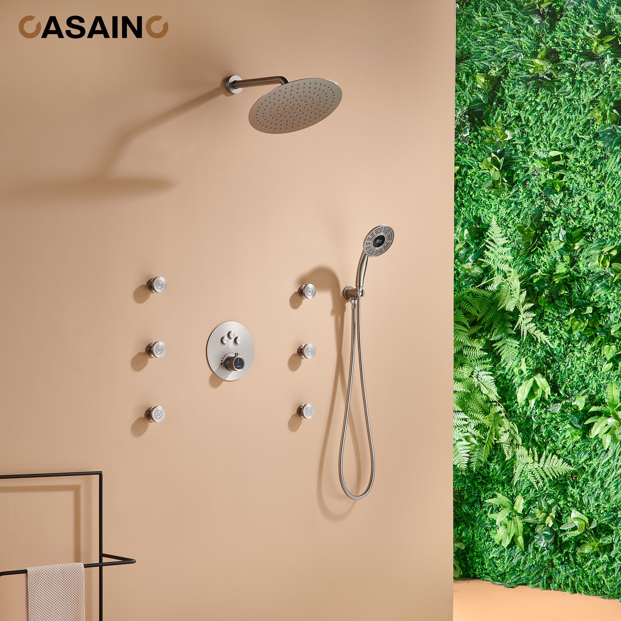 CASAINC CS6216-12BN Showerhead-Bar-Panels - View #3
