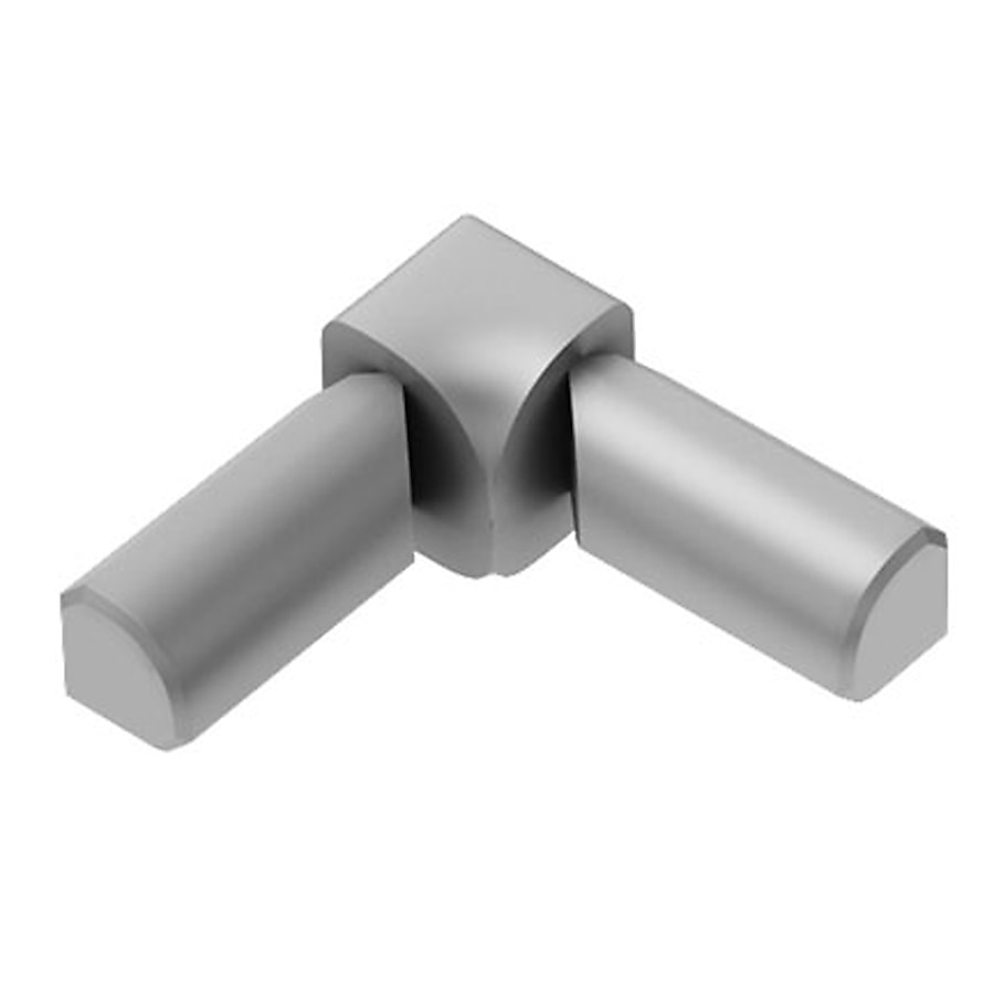Schluter Systems Rondec 0.375-in W x 1-in L Satin Nickel Aluminum Inside Corner Tile Edge Trim Schluter Systems Rondec 0.375-in W x 1-in L Satin Nickel Aluminum Inside Corner Tile Edge Trim