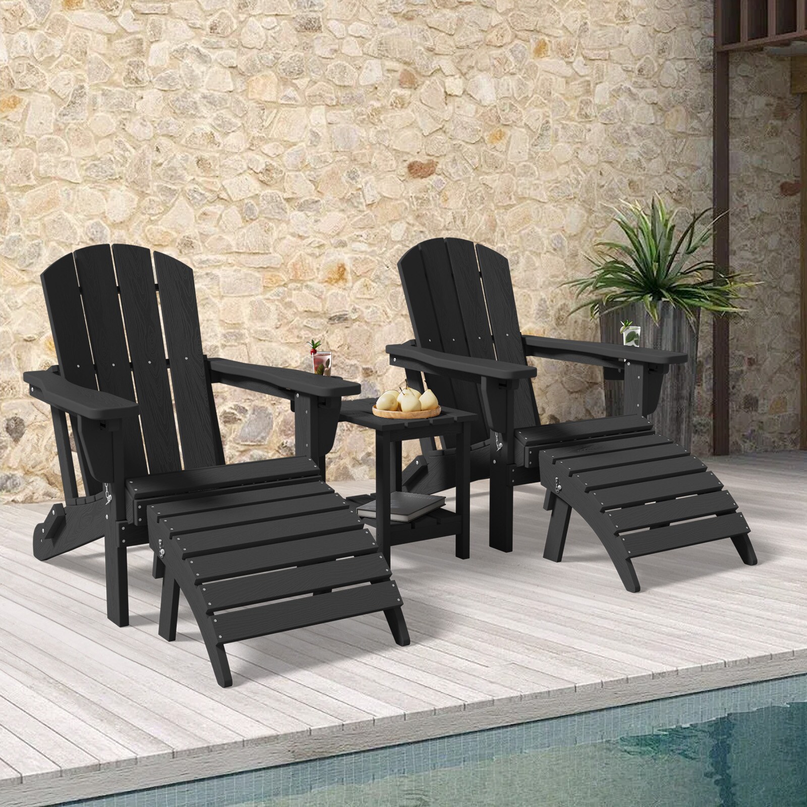 VOUA PE5JT-BK Patio-Conversation-Sets - View #3