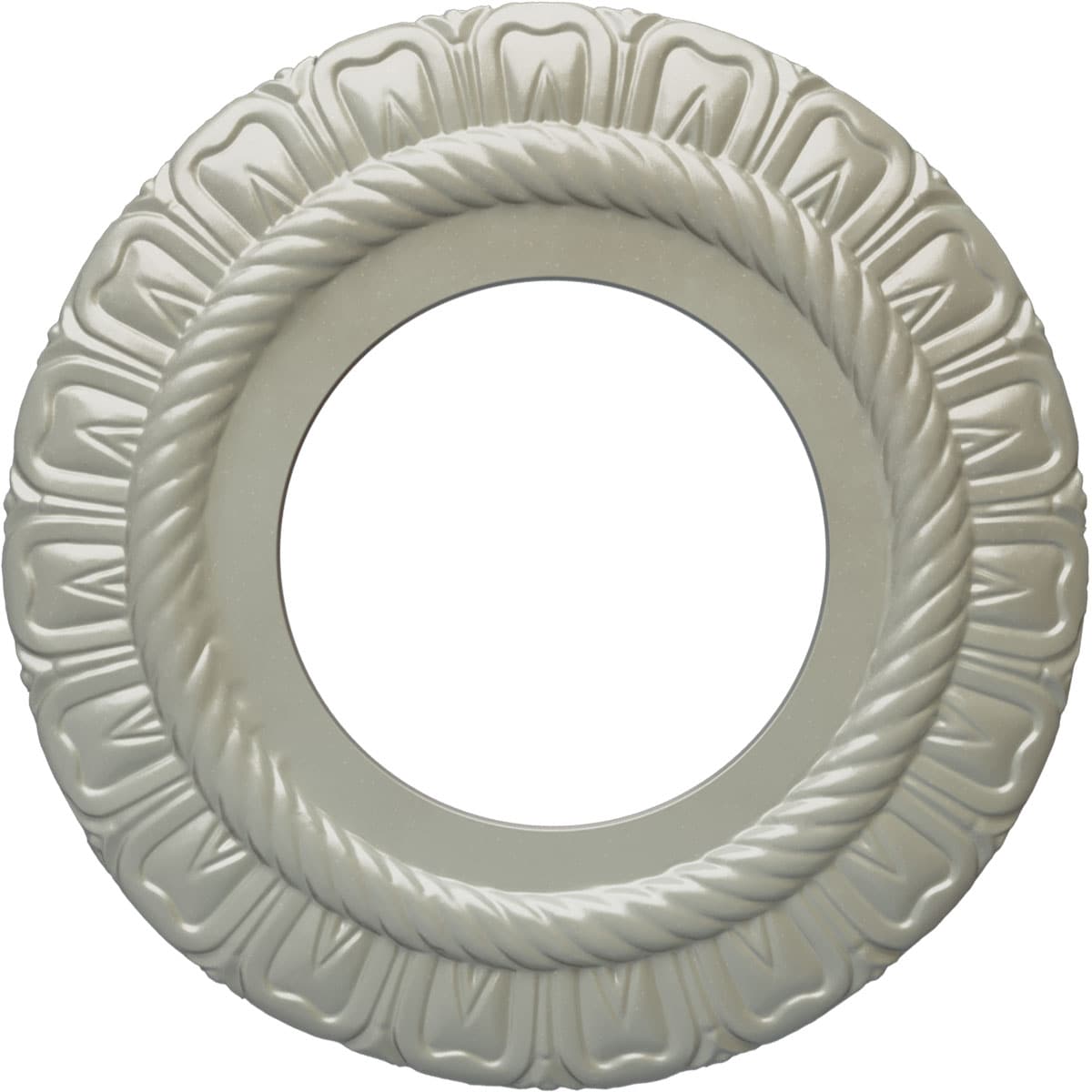 Ekena Millwork CM09CLFCS Claremont 9-in W x 9-in L Painted Flash Copper Polyurethane Whole Ceiling Medallion