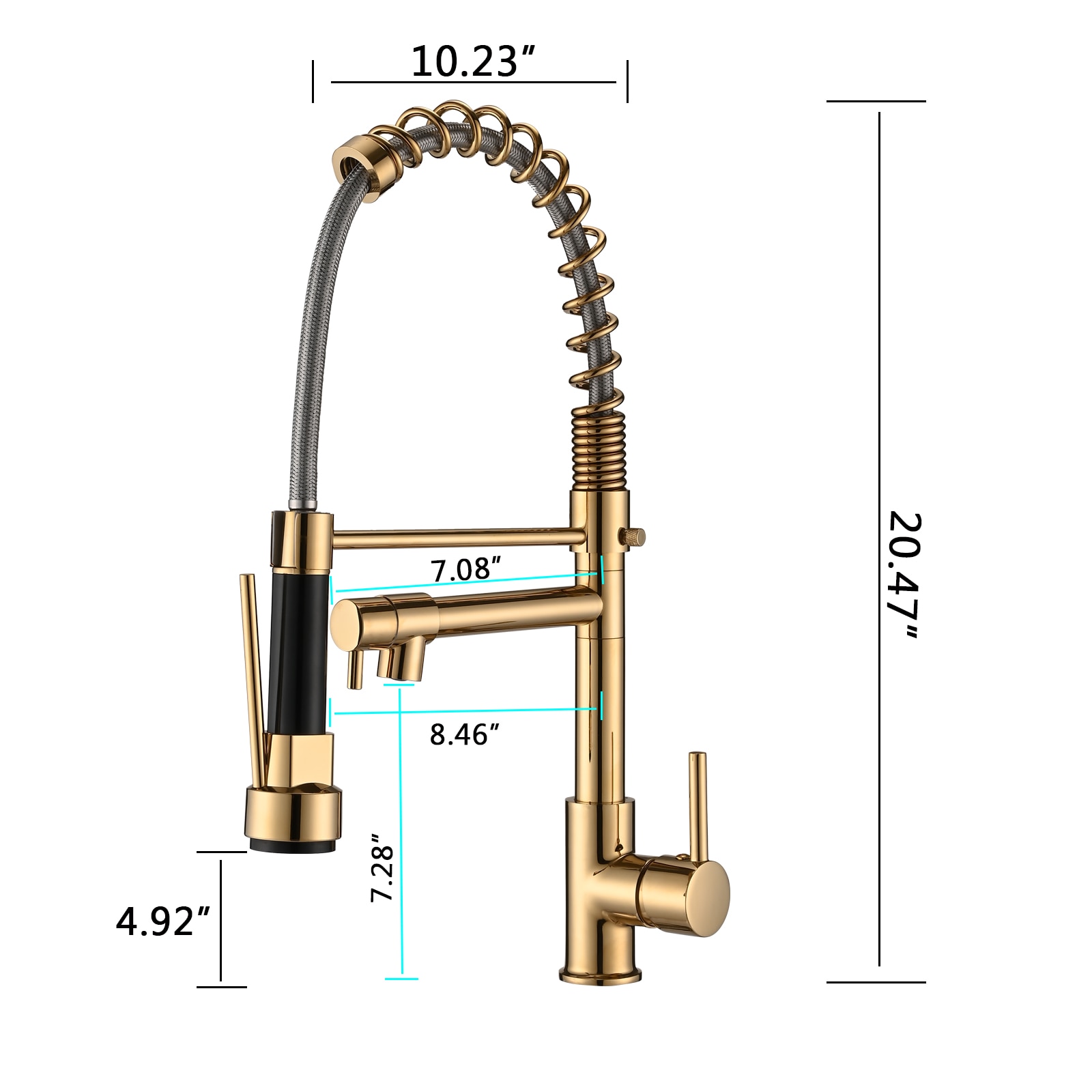 Vanfority VF-AA291PG Kitchen-Faucets - View #3