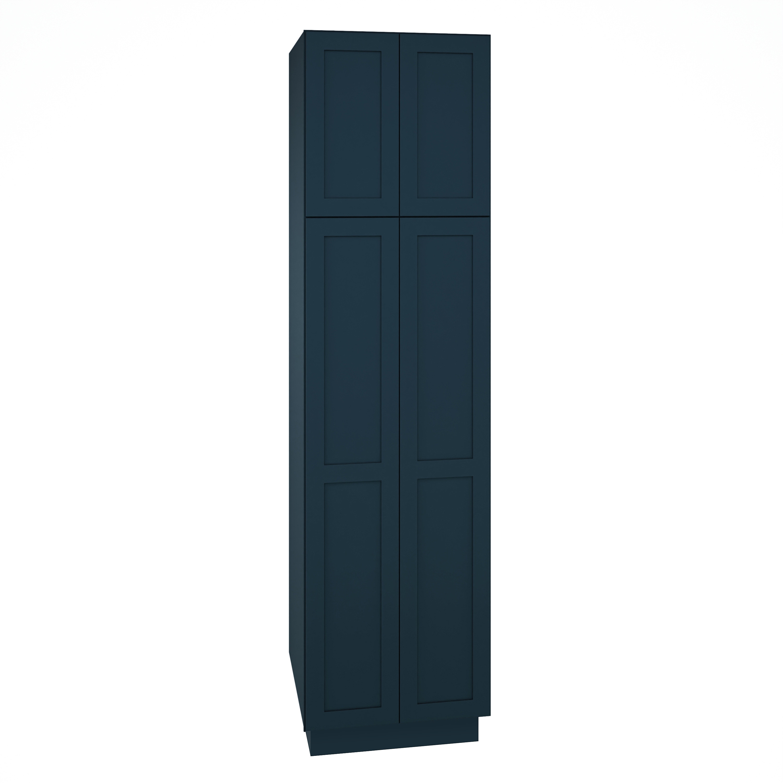 Diamond Express 330 U249624 Jamestown 24-in W x 96-in H x 24-in D Regatta Blue Pantry Fully assembled Plywood Cabinet (Recessed Panel Shaker)