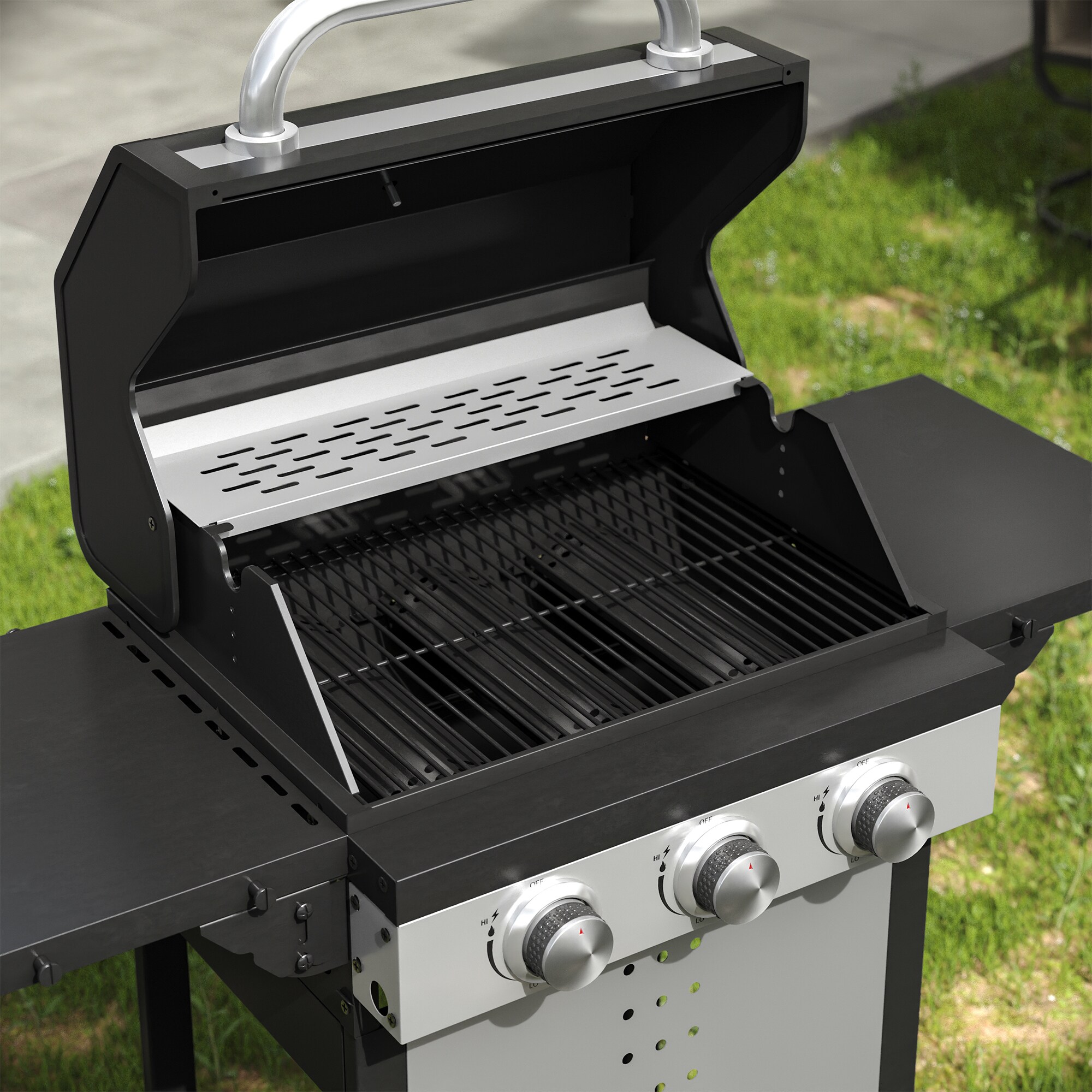 Lycvki CP11 Gas-Grill-Cookgrates-Warmracks - View #5