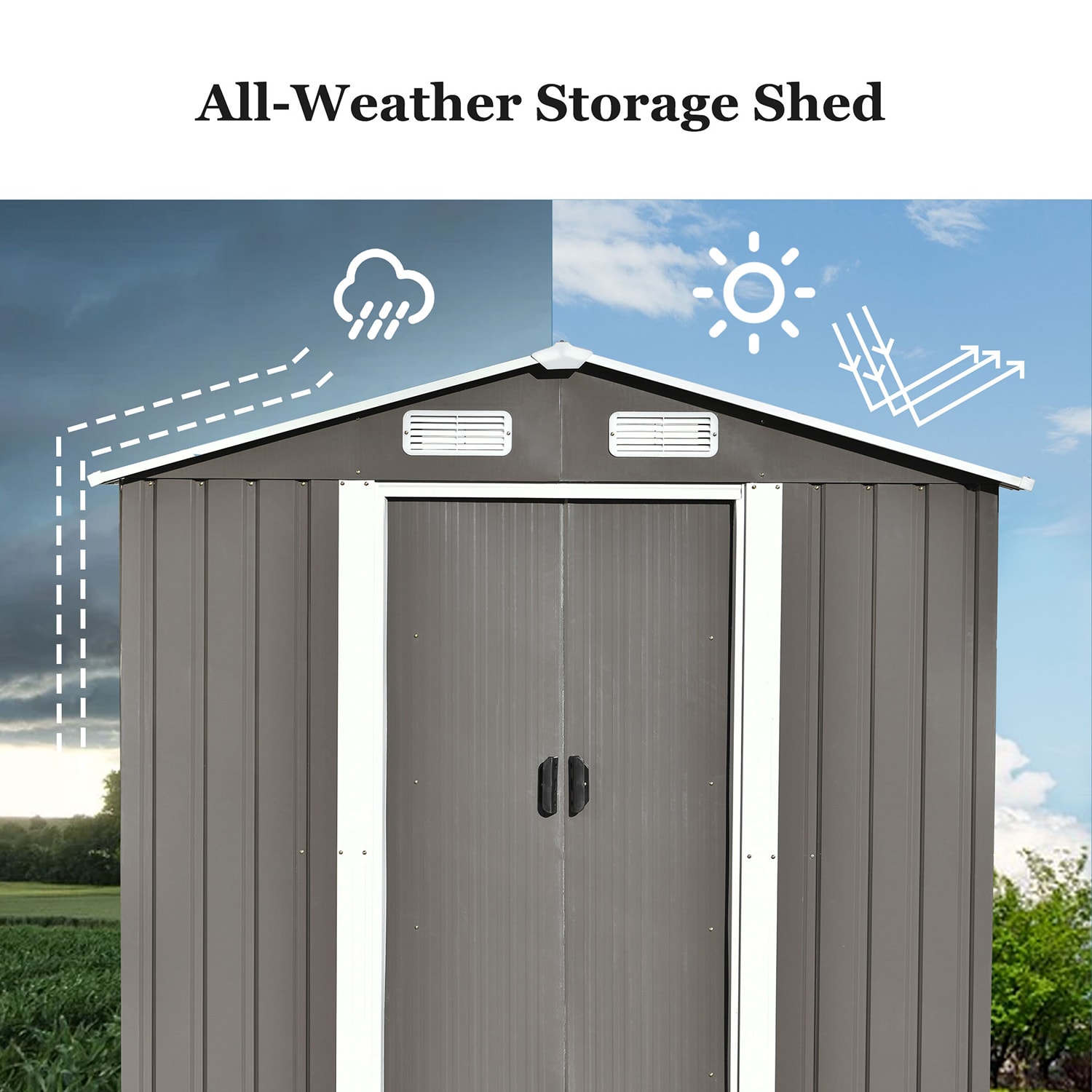 SINOFURN SYA010305WD Metal-Storage-Buildings-Sheds - View #13