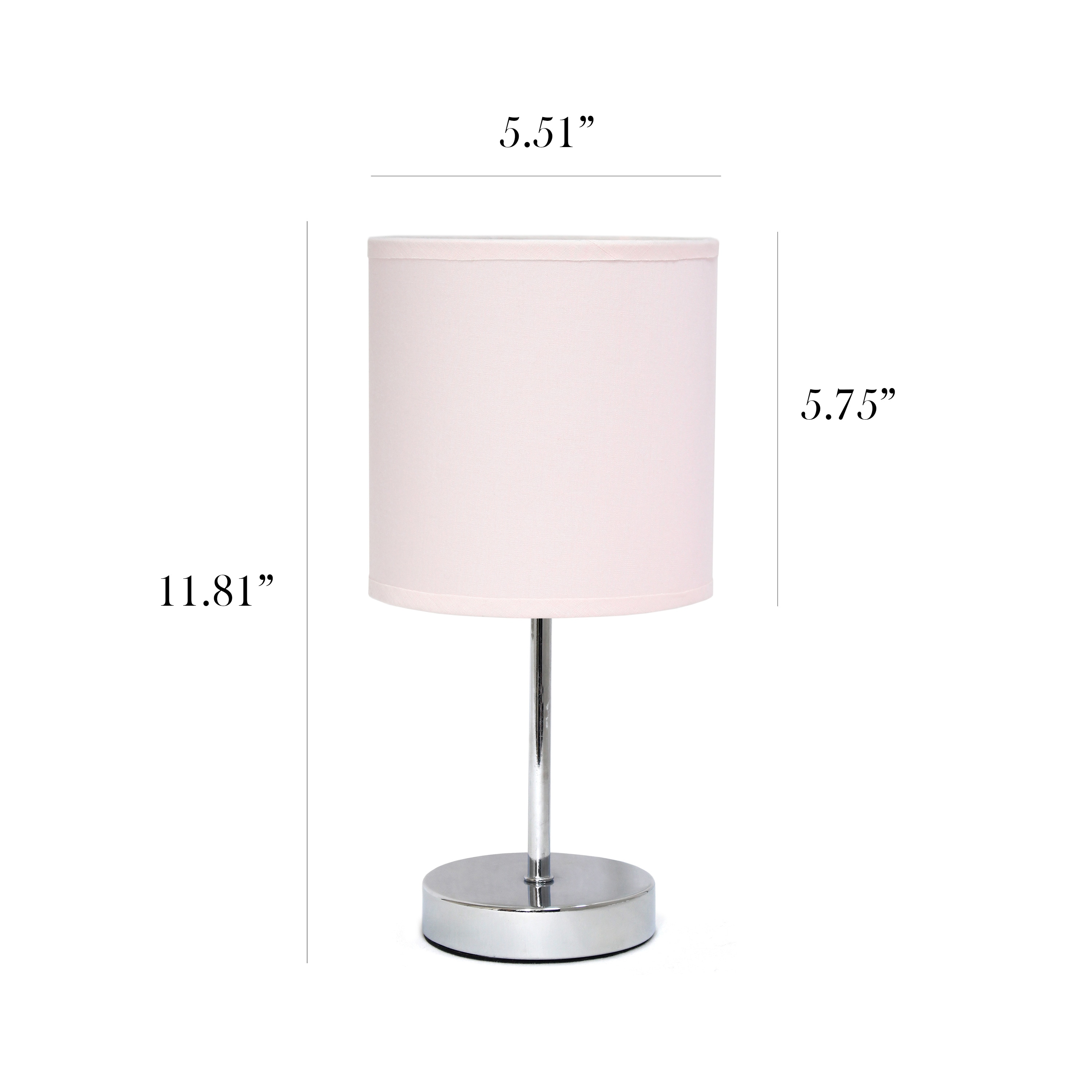 Simple Designs LT2007-BPK-LB Table-Lamps - View #3