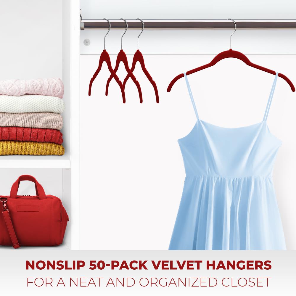 Osto 30 Pack Premium Velvet Hangers, Non-slip Adult Hangers With