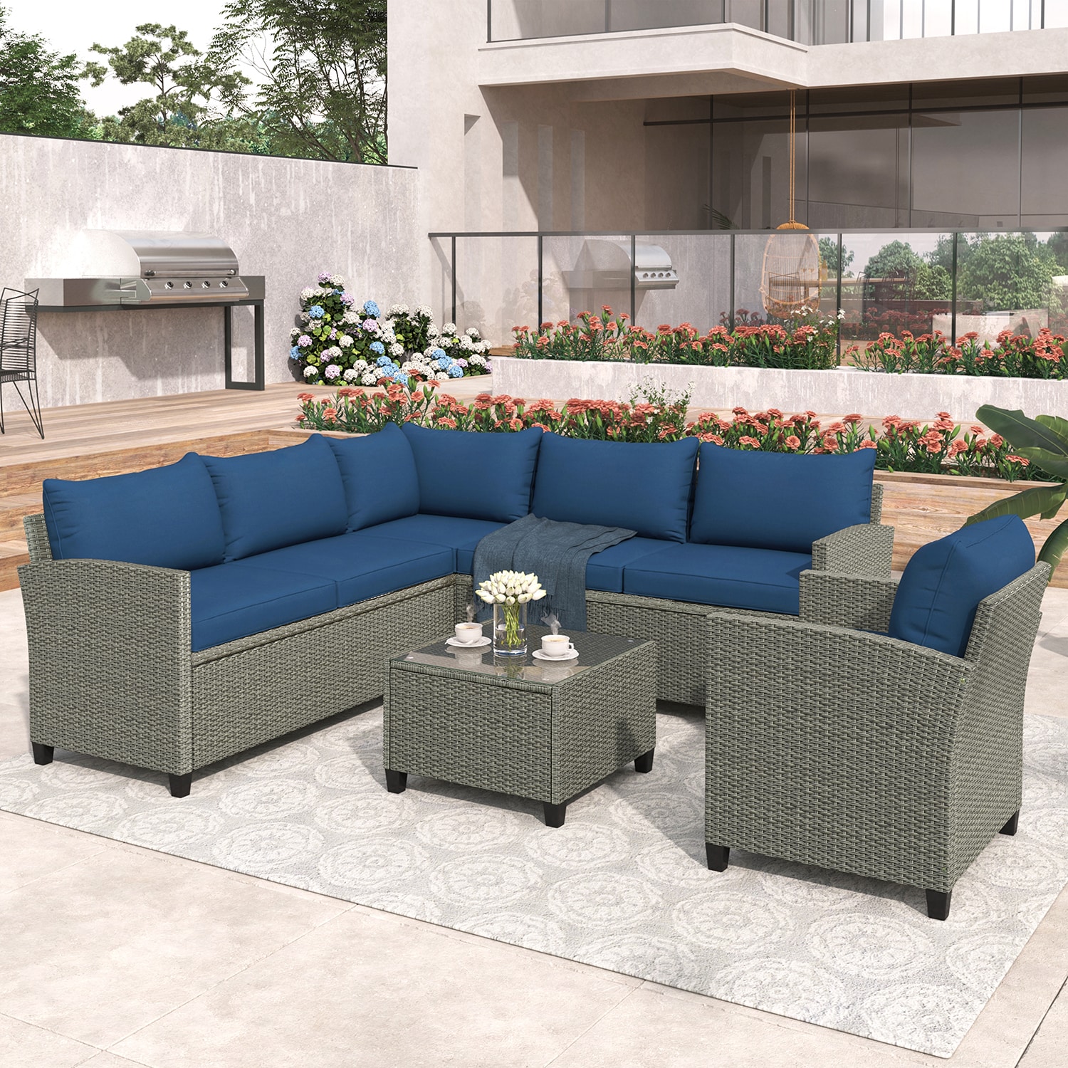 SINOFURN SYA020126BL Patio-Conversation-Sets - View #11