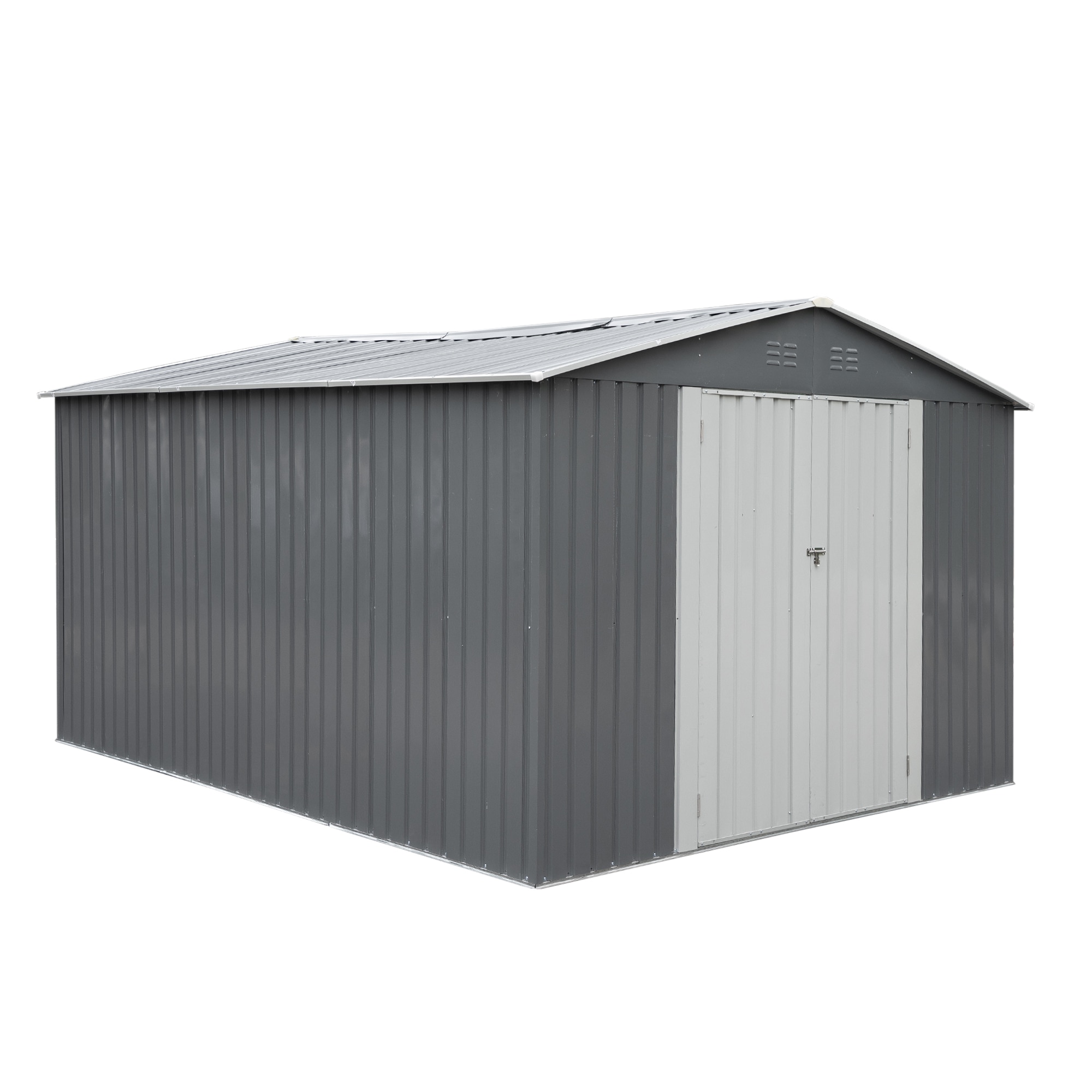 Mondawe MD-HG61P1383 10-ft x 12-ft Galvanized steel Storage Shed