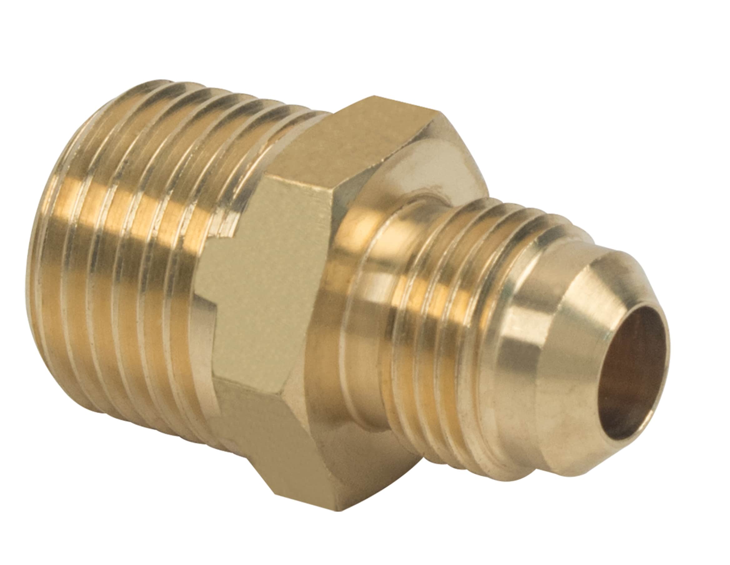 BrassCraft 3/8-in x 1/2-in Threaded Adapter Fitting in the Brass Fittings  department at