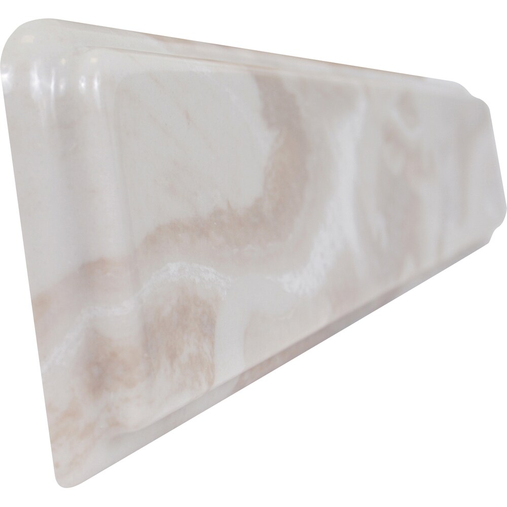 Style Selections USS22D-12-SS Caramel 4-in H x 21-in L Caramel Cultured Marble Bathroom Side Splash