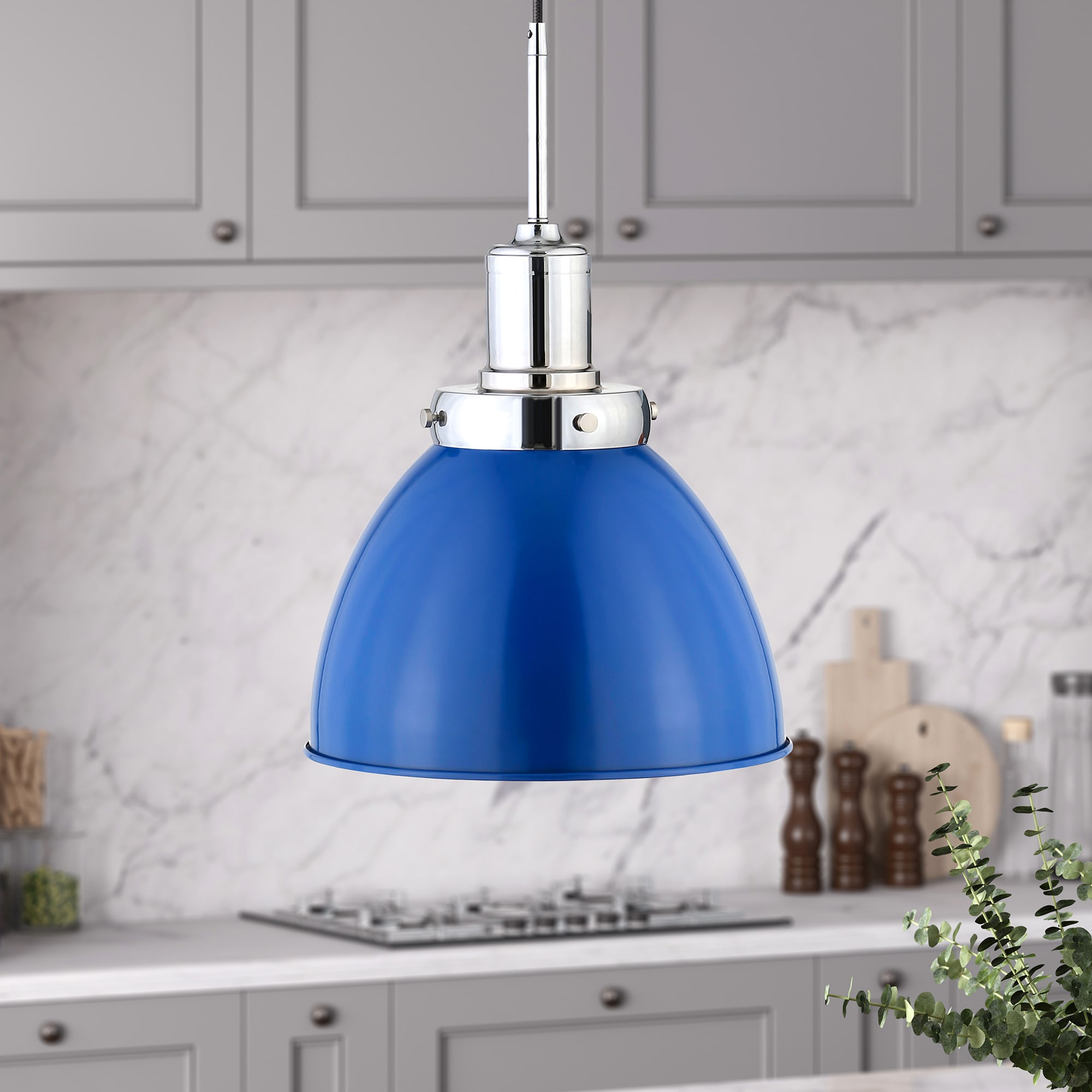 Blue pendant hot sale light lowes