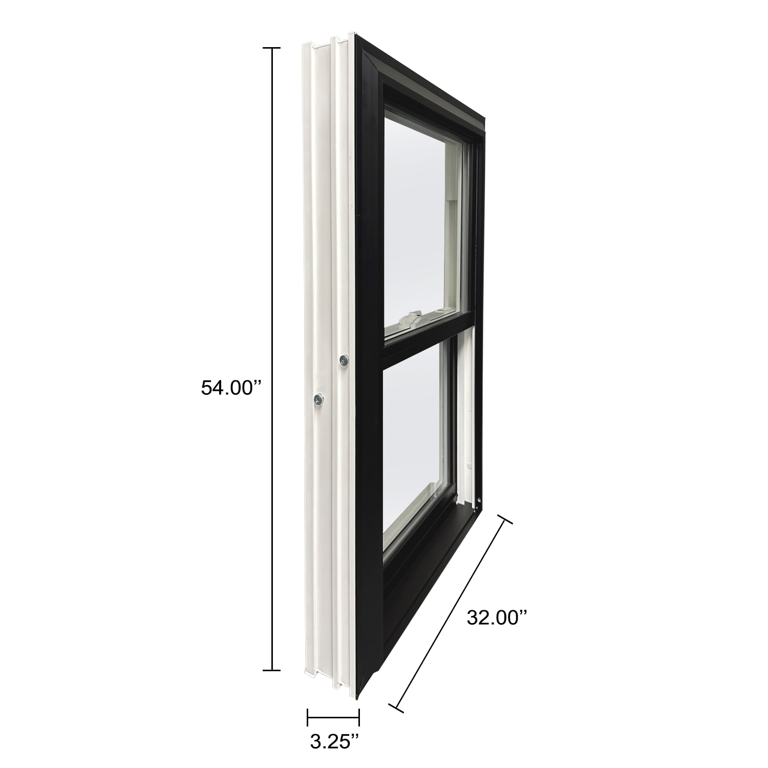 United Window & Door 74DH3254L3BLWH Double-Hung-Windows - View #12