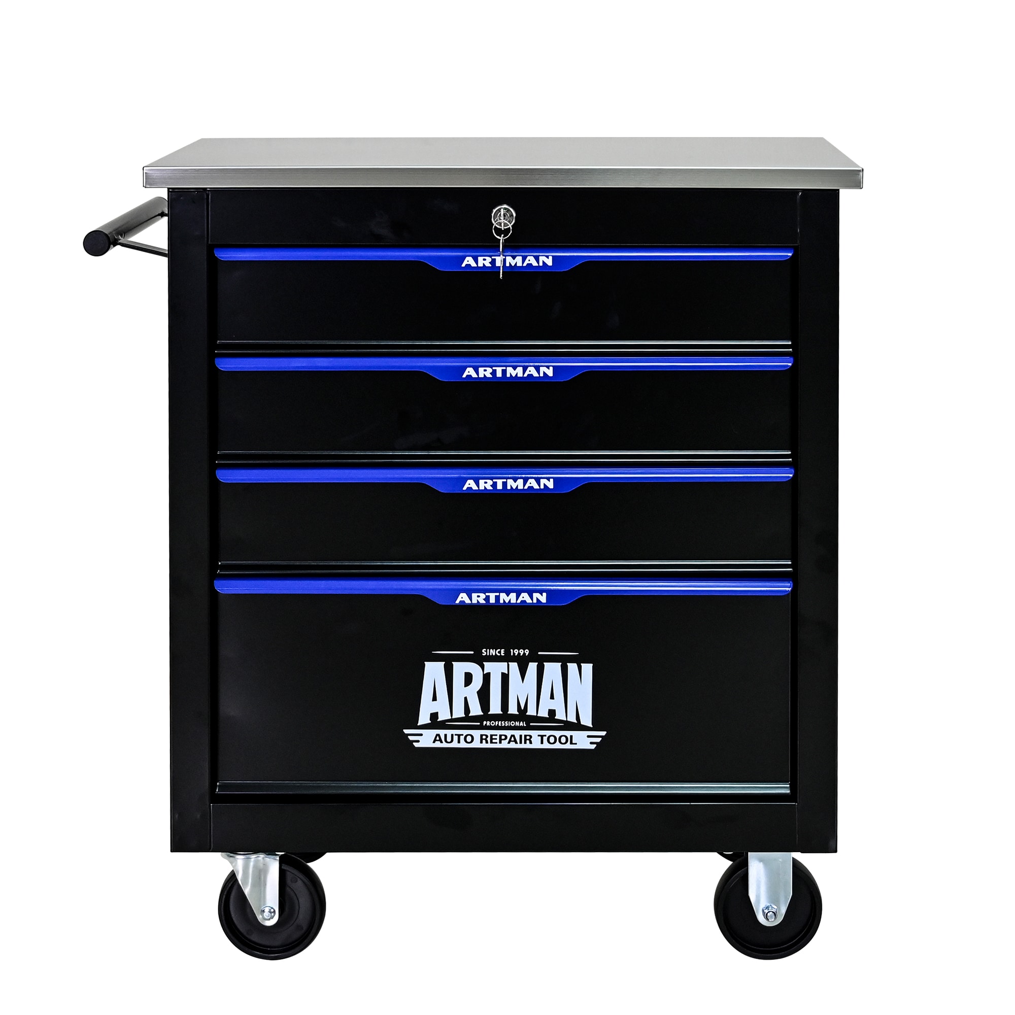 Tatayosi DJ-182231 4-Drawer Multifunctional Tool Cart with Wheels BLACK