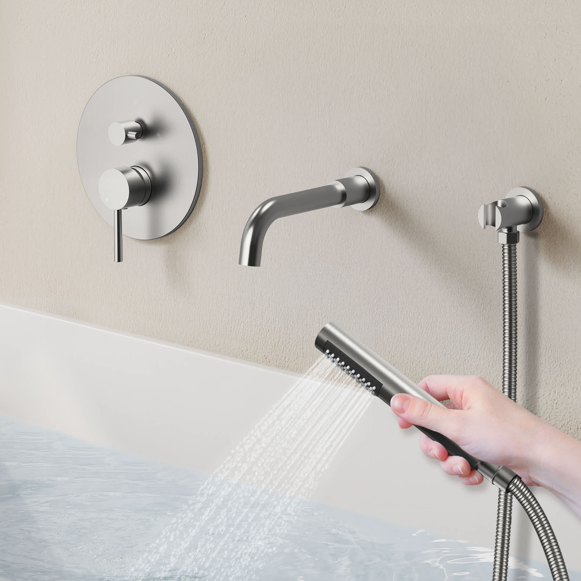EVERSTEIN SFS-1137-NK Roman-Tub-Faucets - View #2