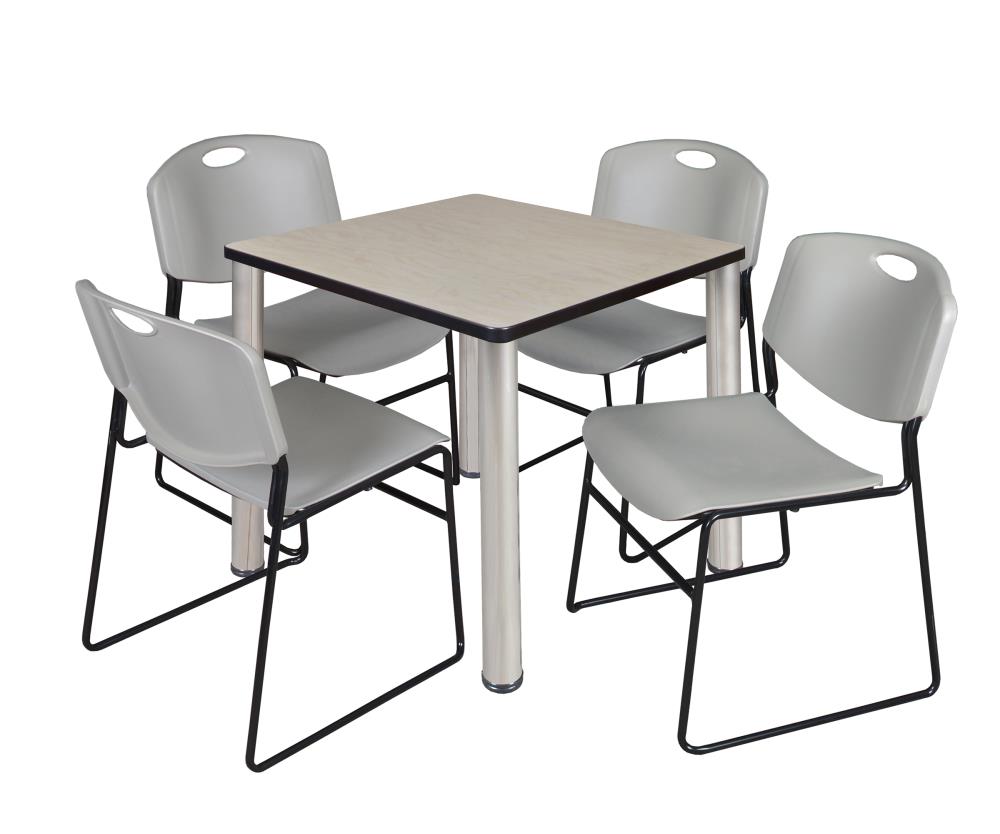 Regency TB3030PLBPCM44GY Breakroom Off-white 4-Person Training Table (30-in W x 29-in H)