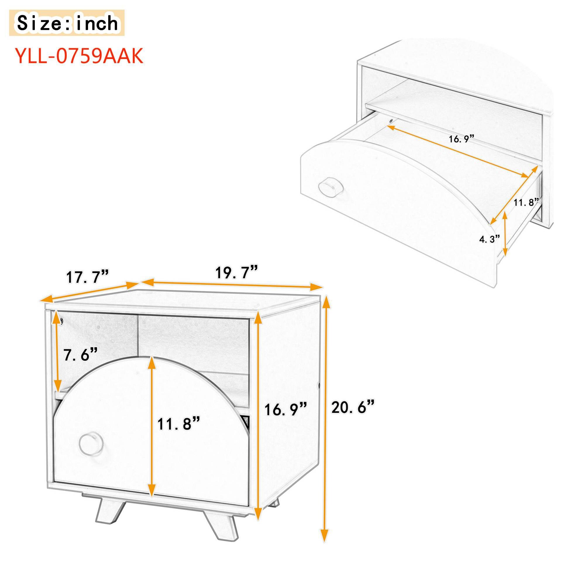 Yiekholo YLL-0759AAK nightstands - View #7
