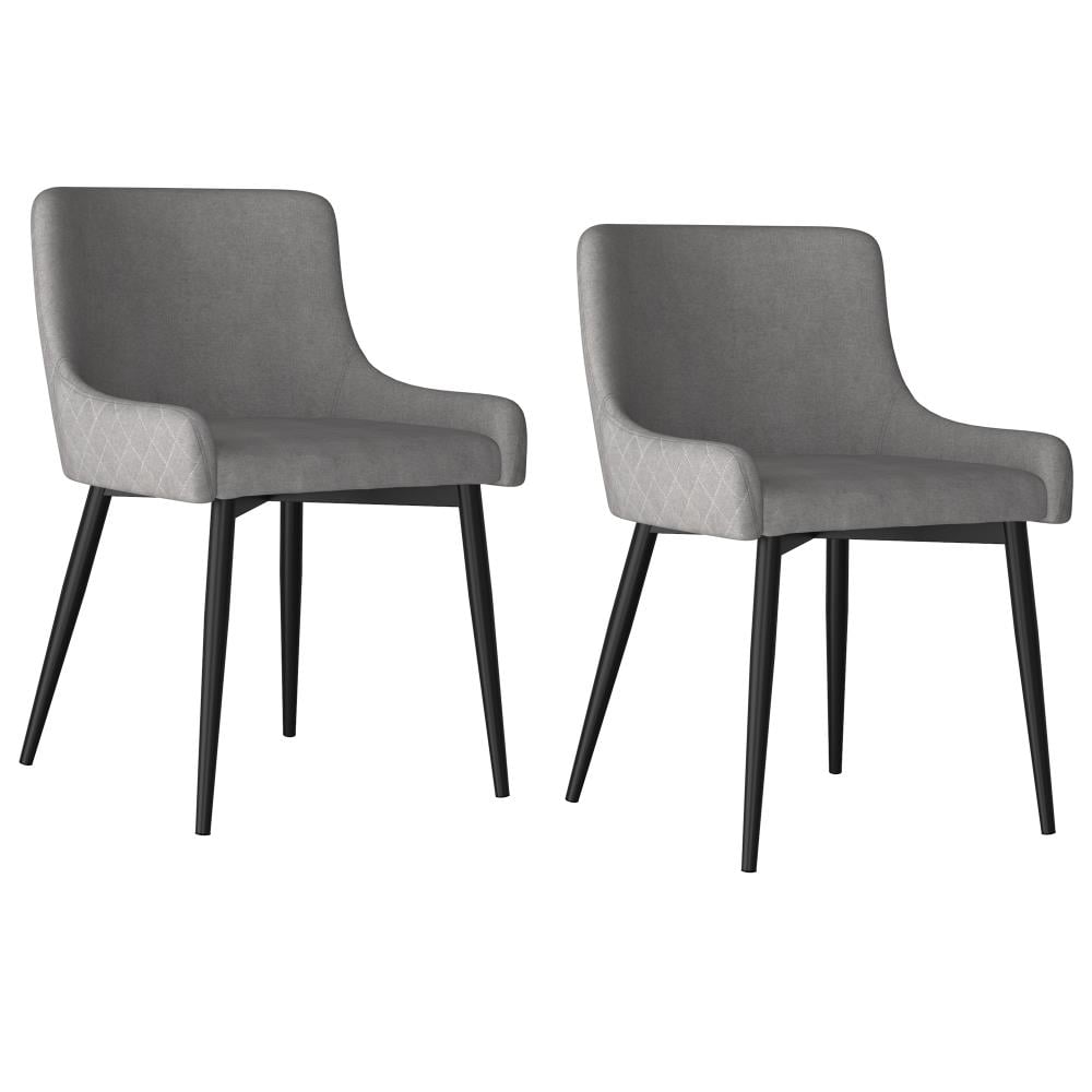 Worldwide Homefurnishings 202-086GY/BK Dining-Chairs - View #6