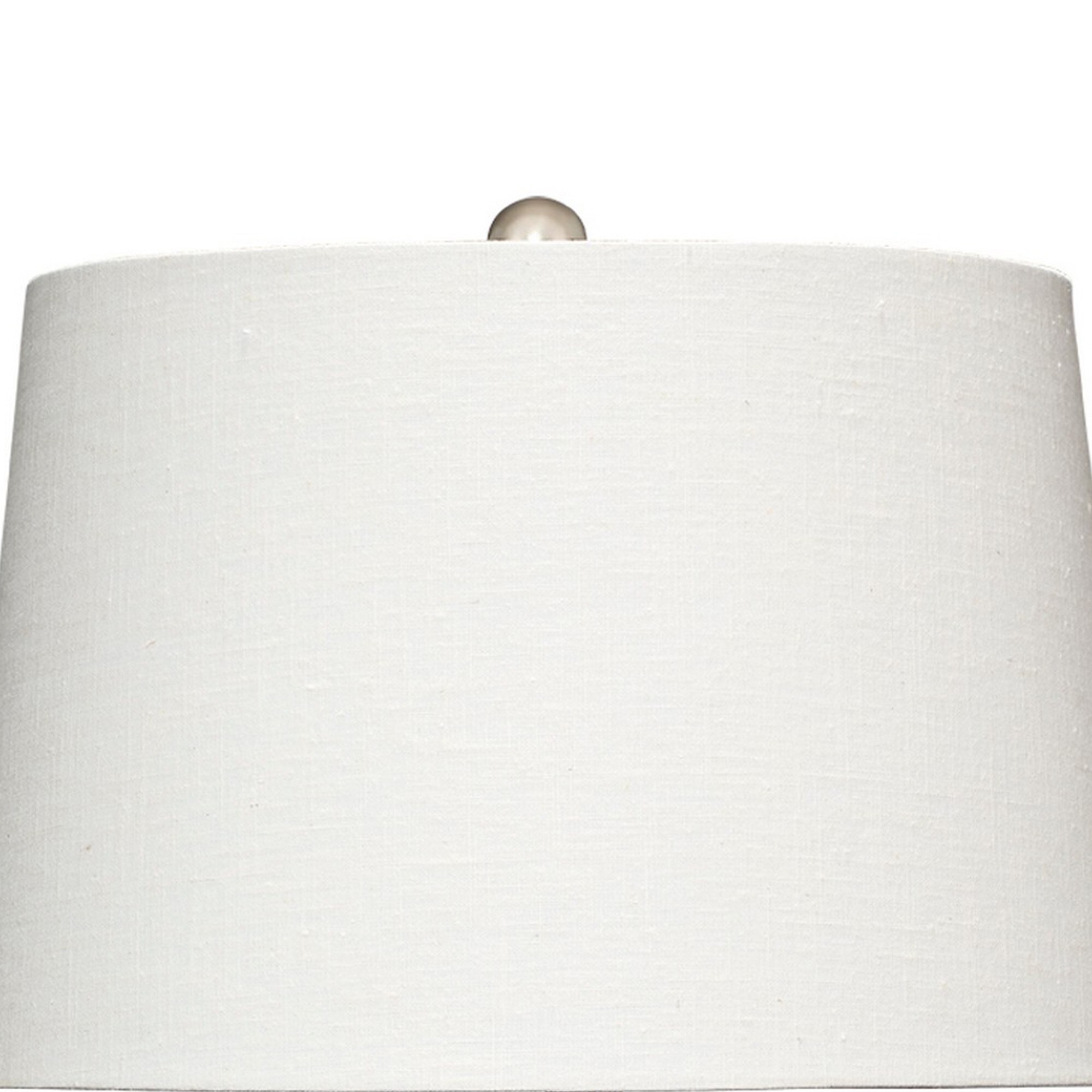 Brentwood set of 2 white deals linen drum lamp shade 10x12x8