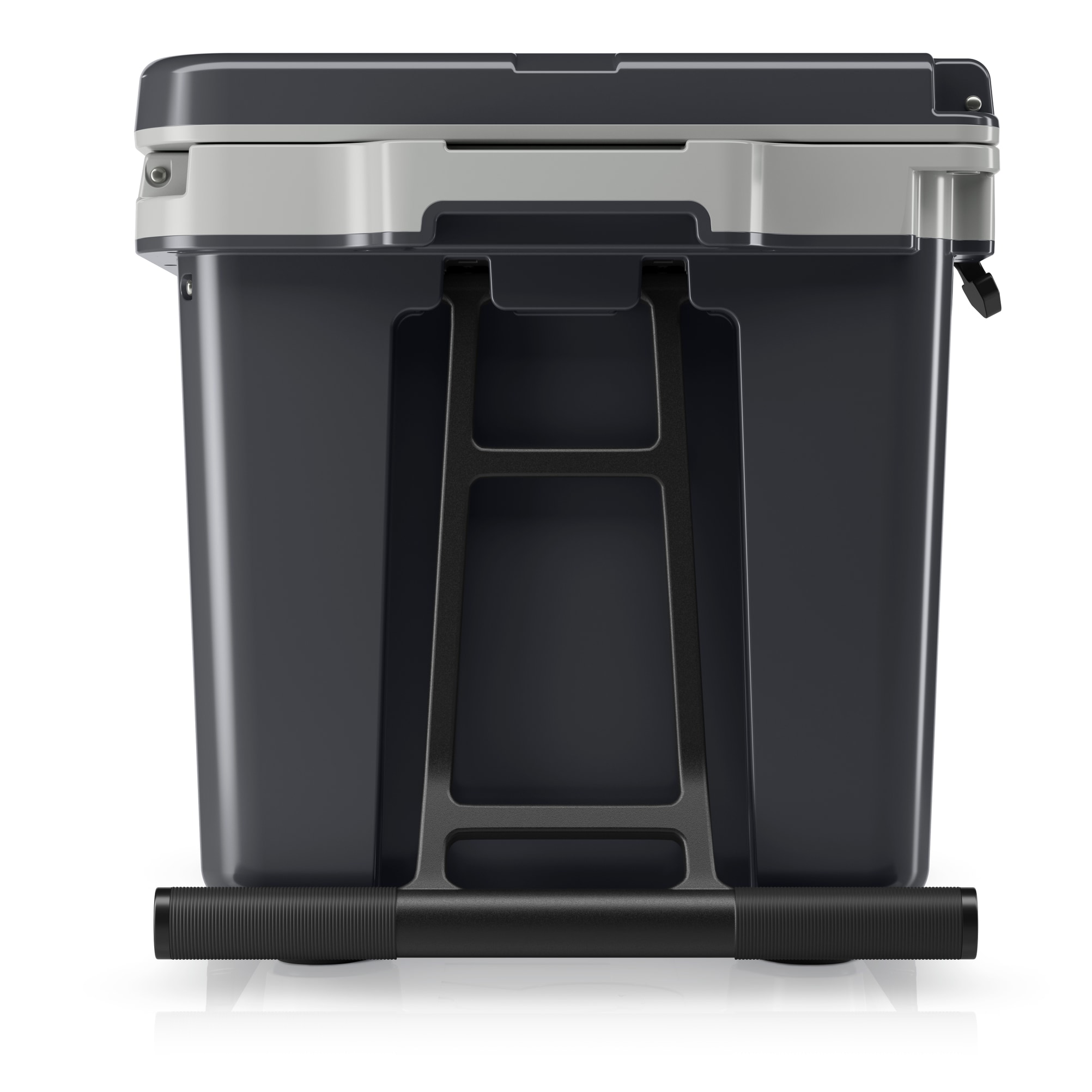 52 Quart Dark Grey and Cool Grey Wheeled Metal Cooler