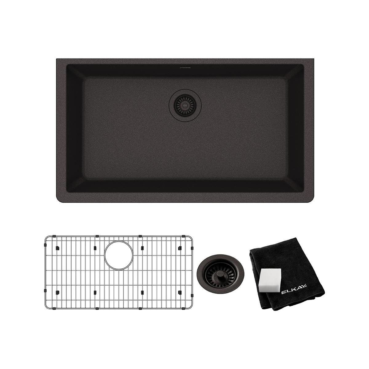 Elkay ELGRU13322BK0C Kitchen-Sinks - View #3