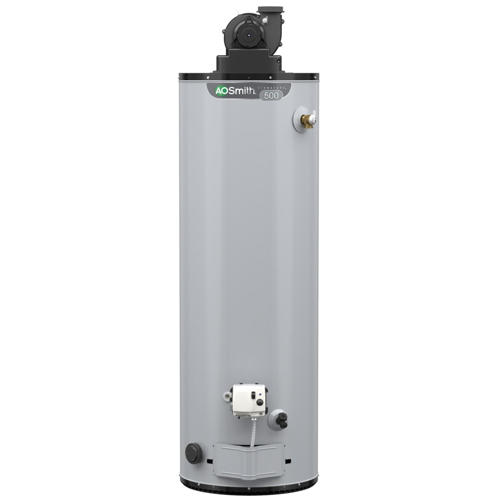 Signature 500 40-Gallon Tall 6-year Limited 50000-BTU Natural Gas Water Heater | - A.O. Smith G6-PVT4050NV