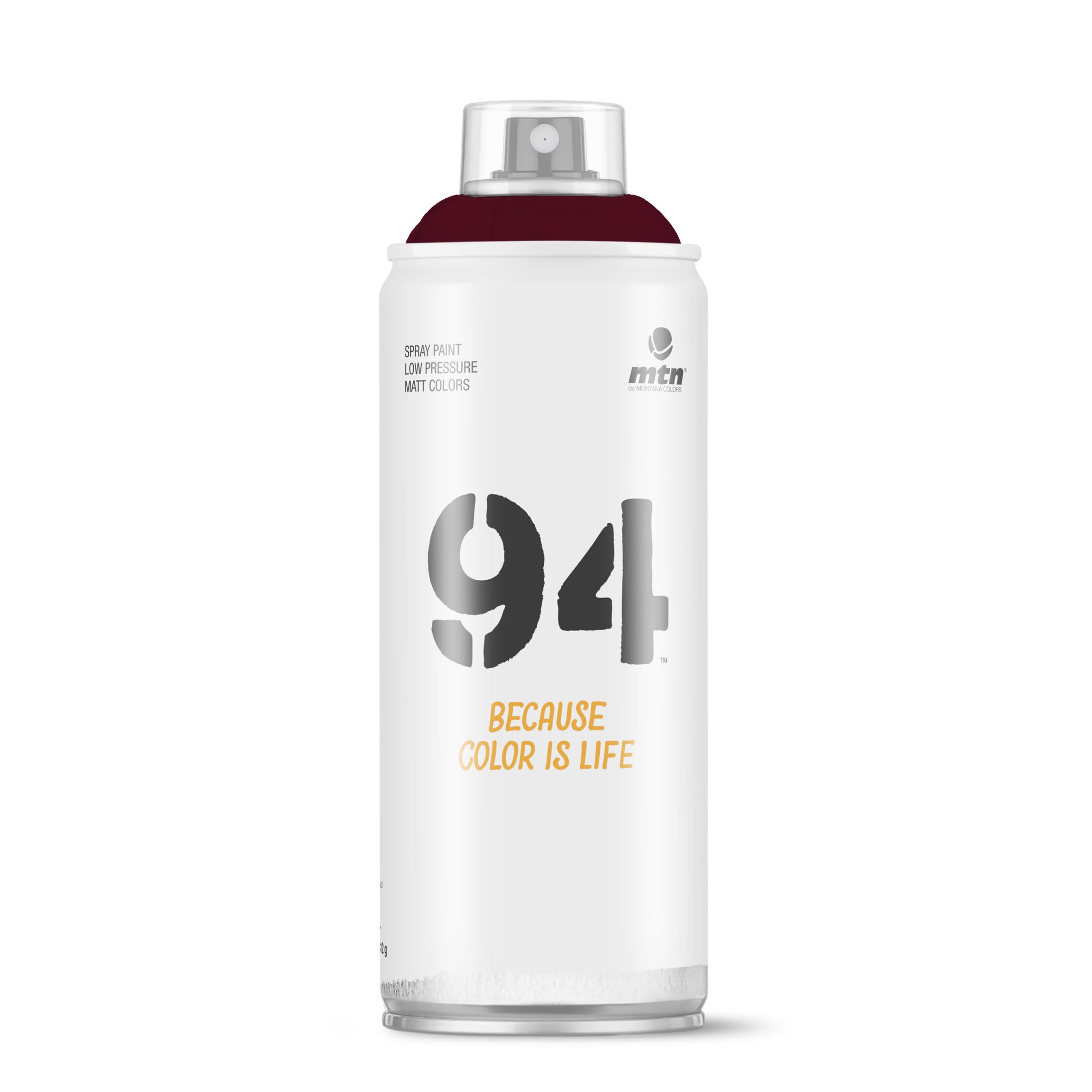 Montana Cans MTN 94 Spray Paint 400 ml RV3004 Bordeaux Red Matte - Montana Colors
