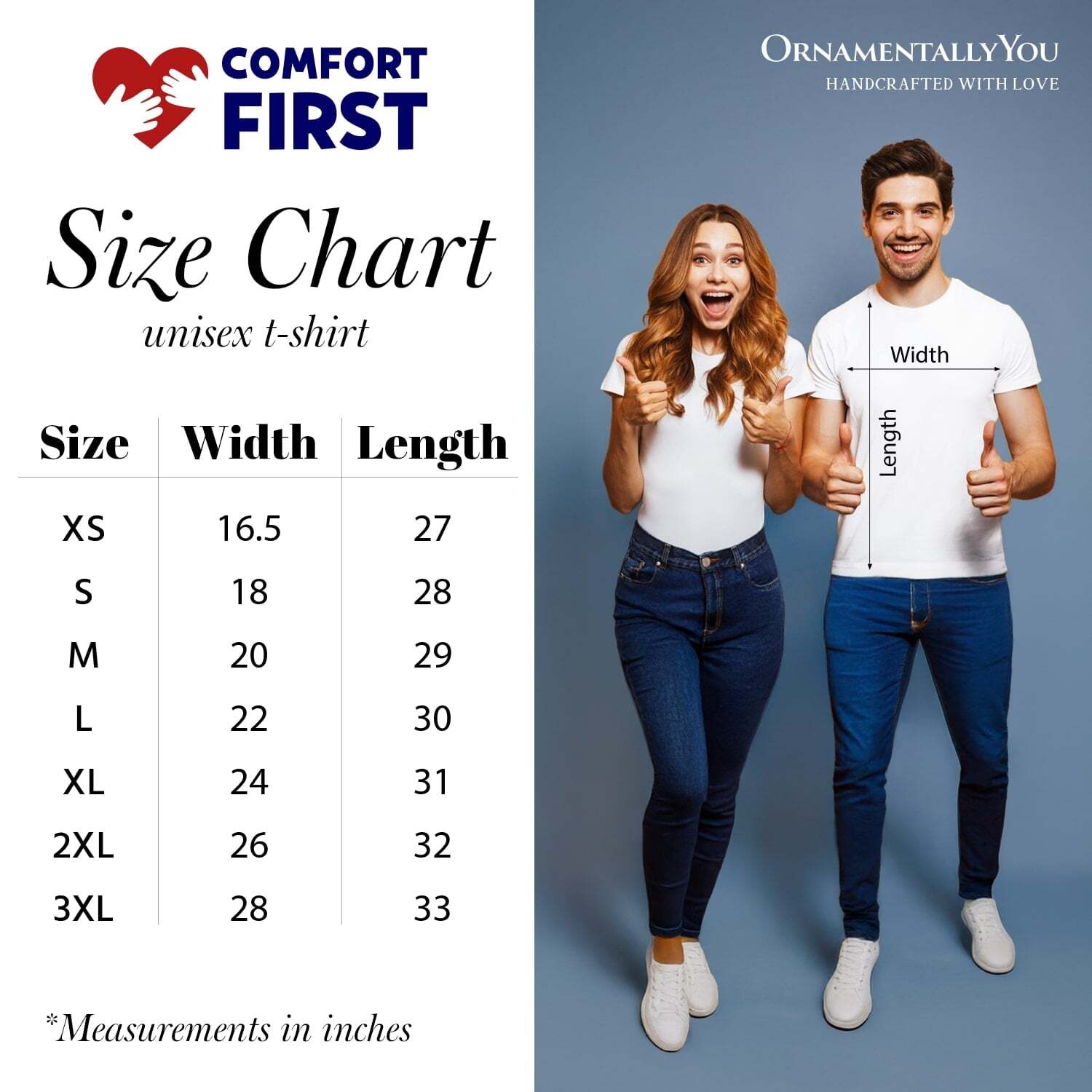 OrnamentallyYou TSHIRT1110-WHT-S  - View #2