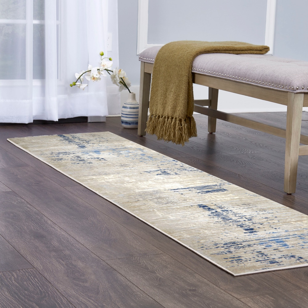 Home Dynamix 5-7059-705 Melrose Lorenzo 2 x 3 (ft) Loomed Polypropylene Gray Rectangular Indoor Abstract Area rug