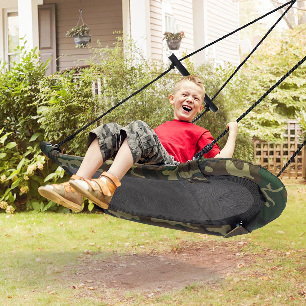 Goplus Costway Green Metal Rope Swing at Lowes.com