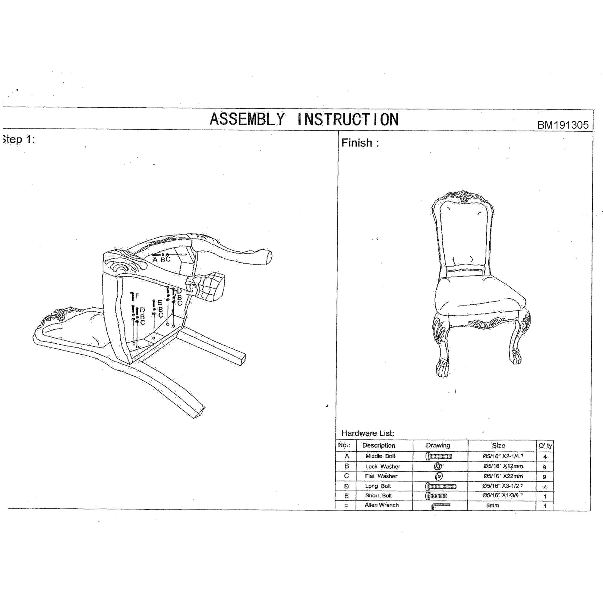 Benzara BM191305 Dining-Chairs - View #2