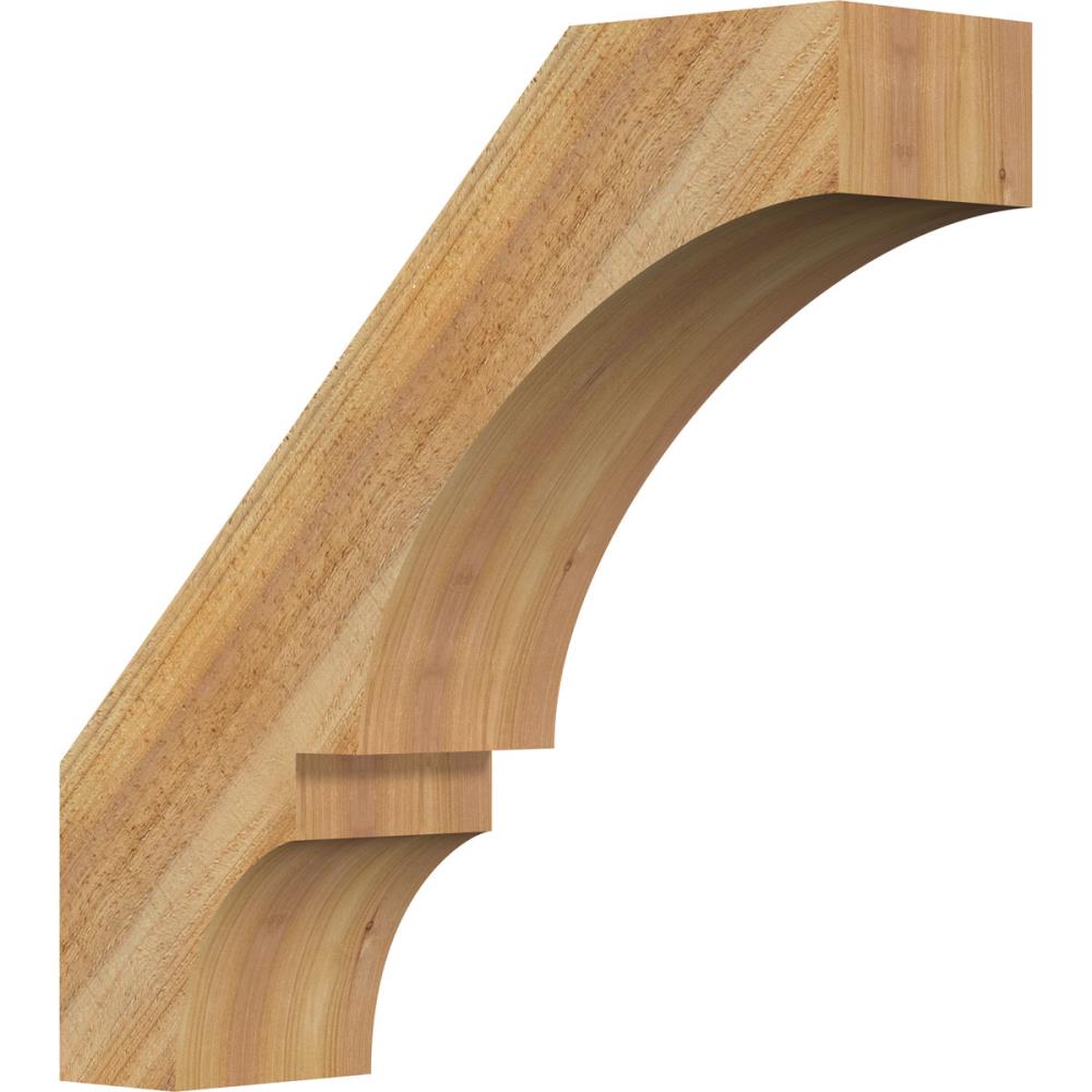 Ekena Millwork BRC06X22X22BOA00RWR 6-in x 22-in x 22-in Western Red Cedar Unfinished Wood Balboa Rough Sawn Knee Brace