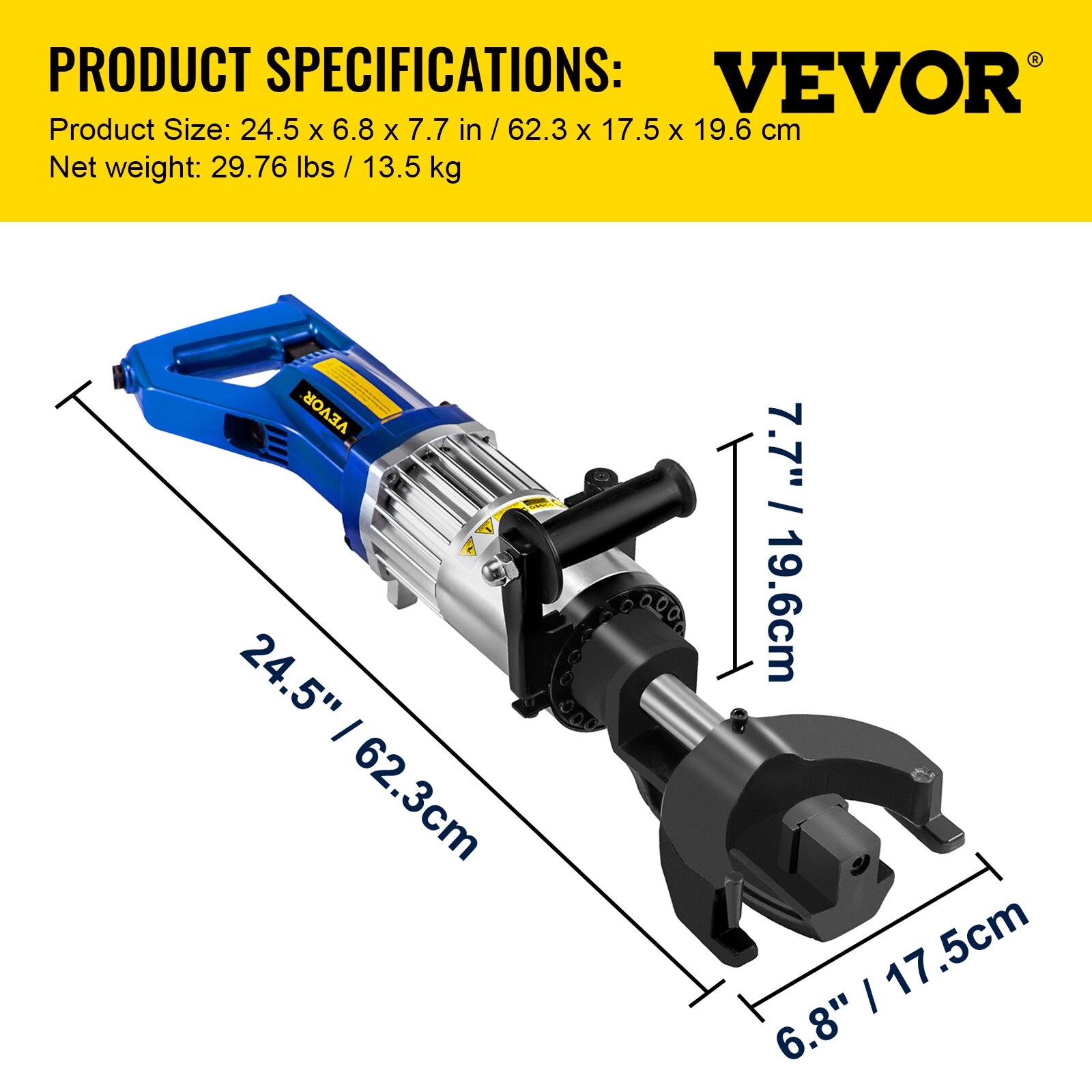 VEVOR STGJWQJXDYSD22M11V1 Rebar-Cutters-Benders - View #8