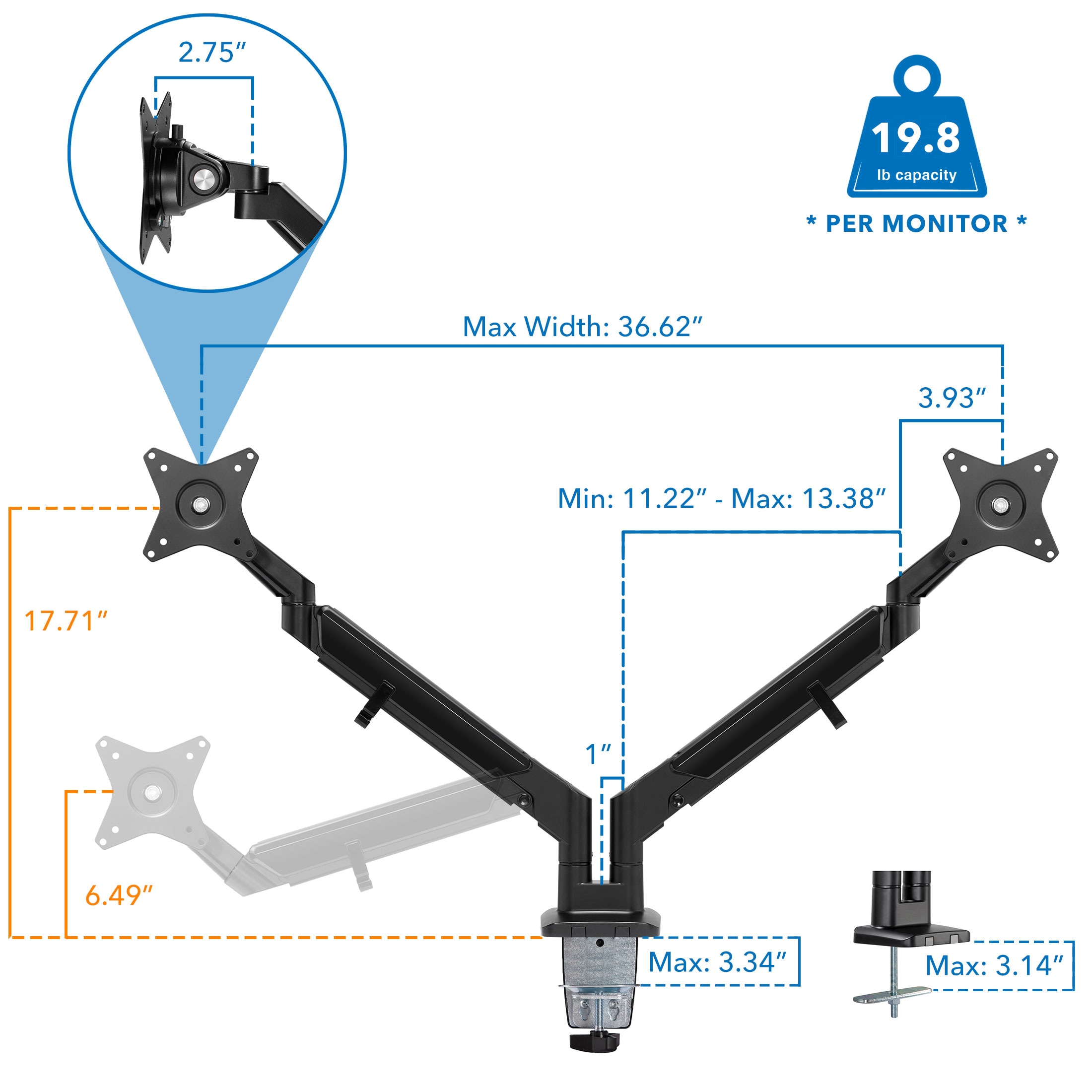 Mount-It! MI-4884B Office-Accessories - View #9