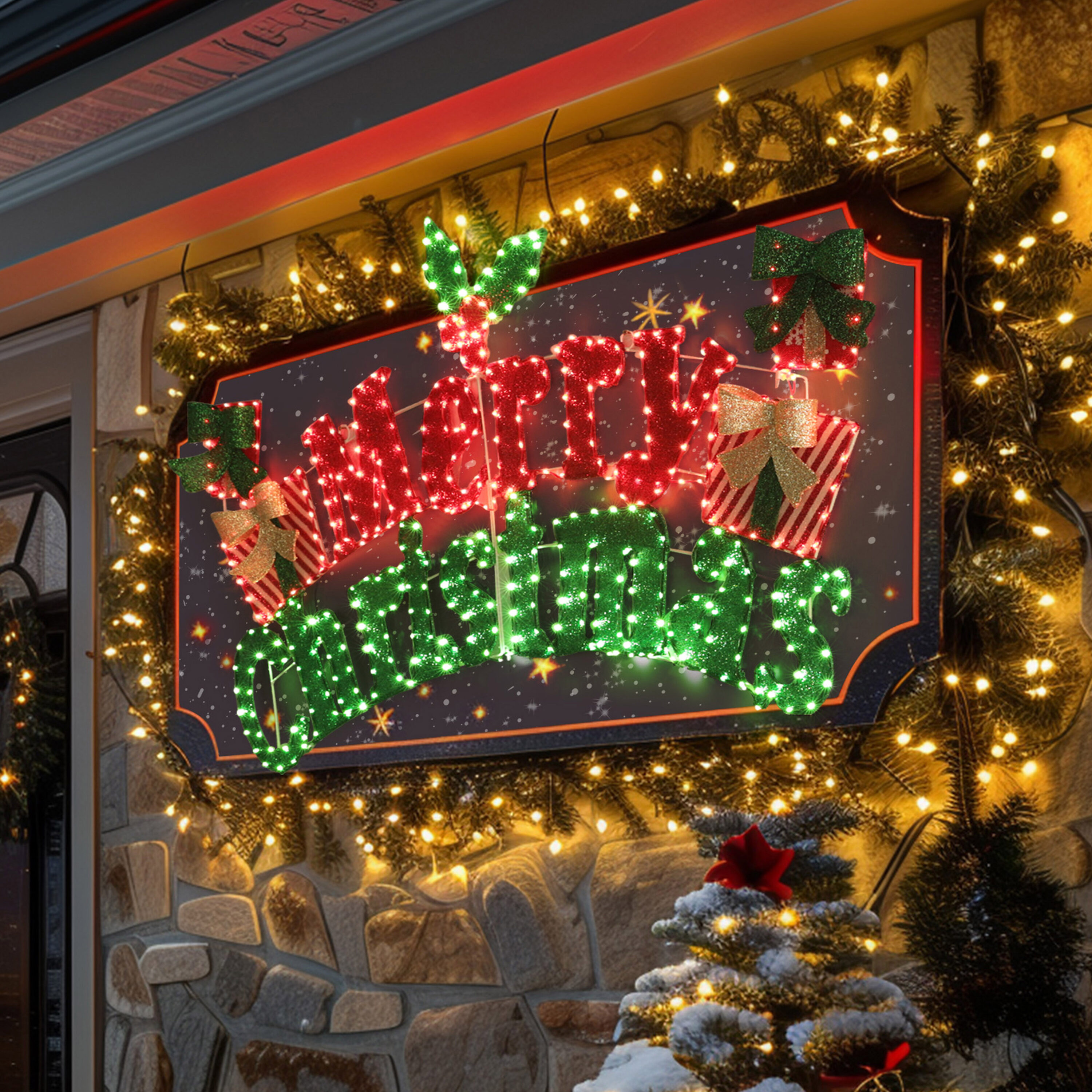 Lowes outdoor christmas lights discount