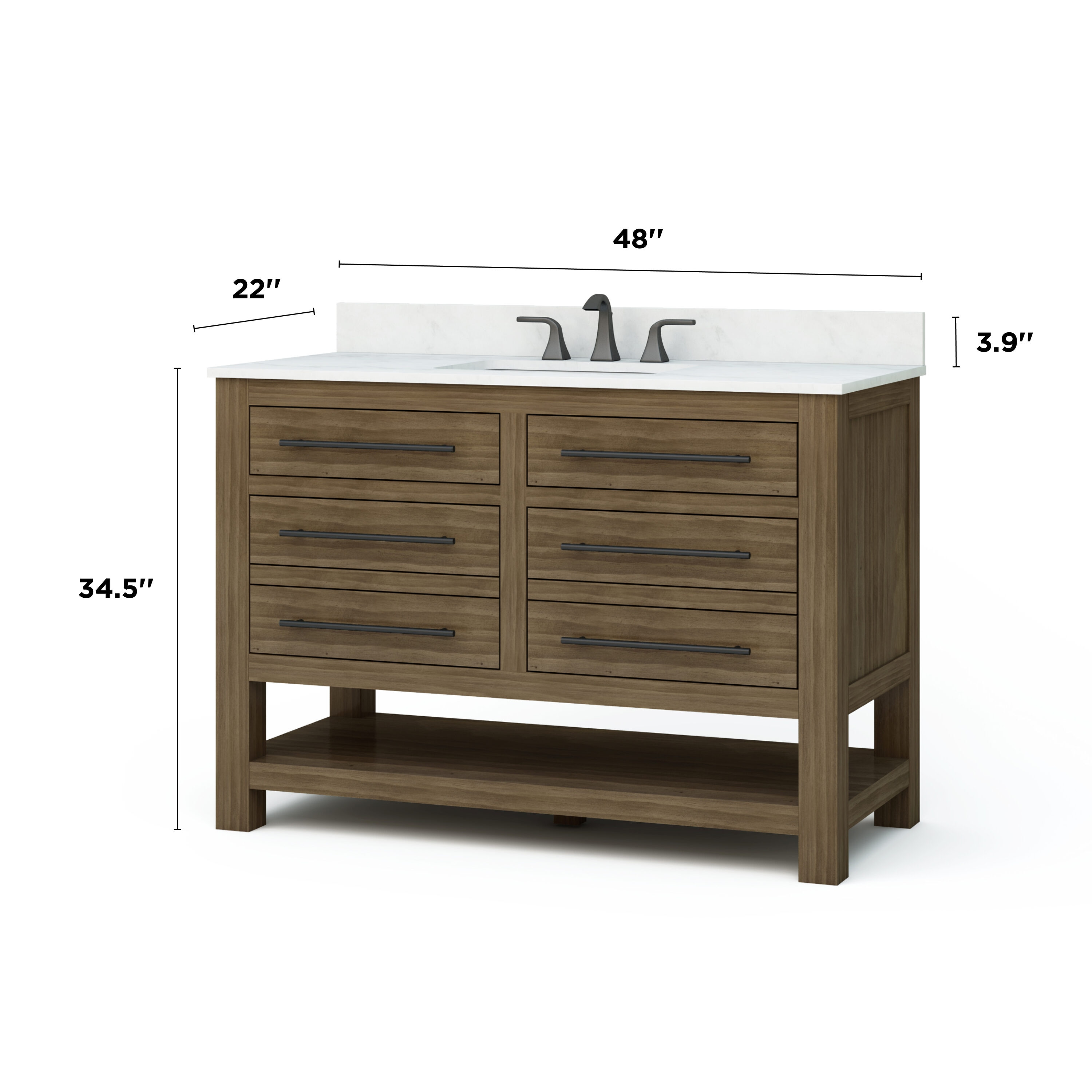 allen + roth WSLW48IFV Bath-Vanity-Combo - View #7