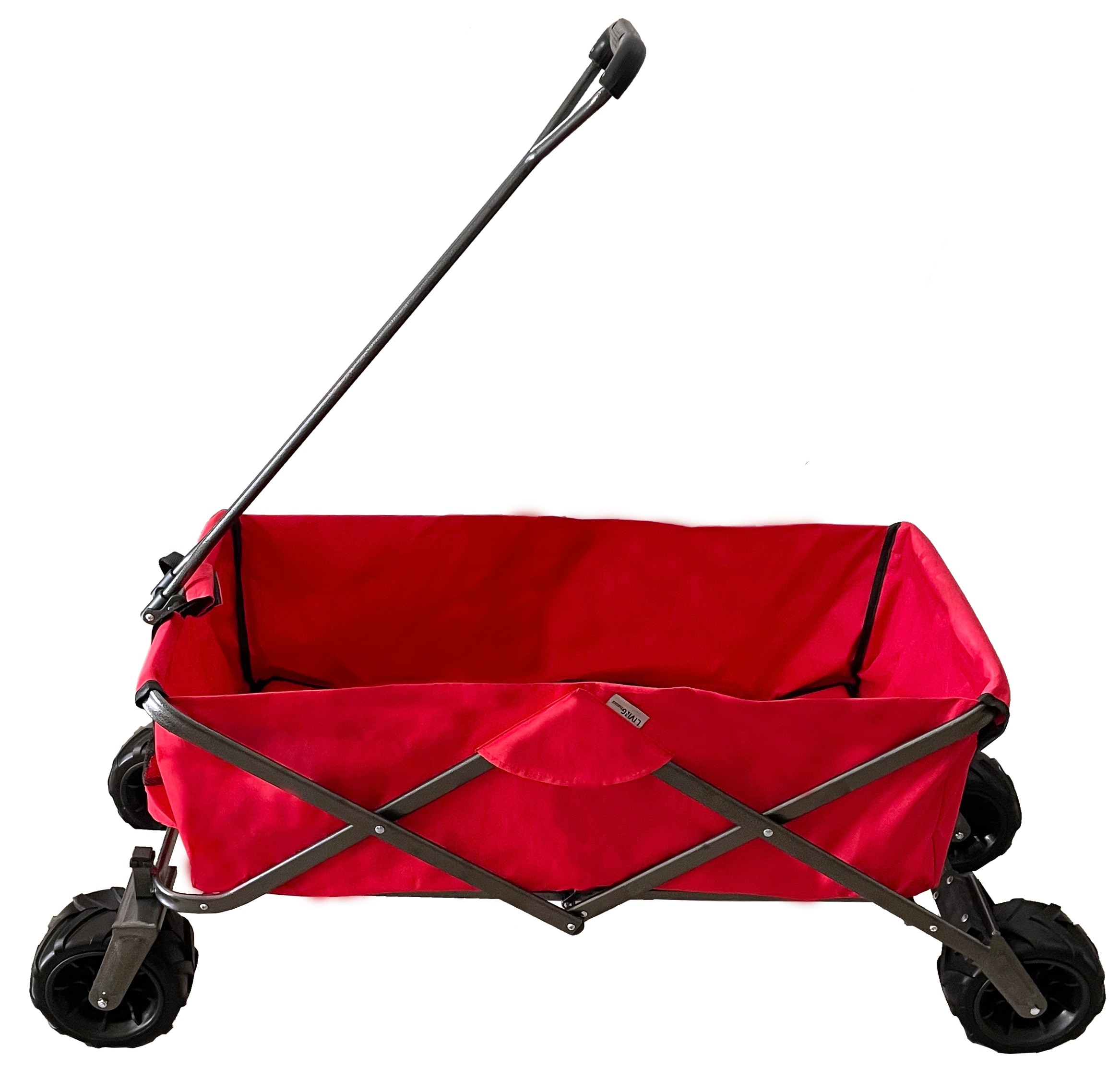Maocao Hoom JL2137290 Multifunctional garden cart 3.44-cu ft Steel Folding Yard Cart