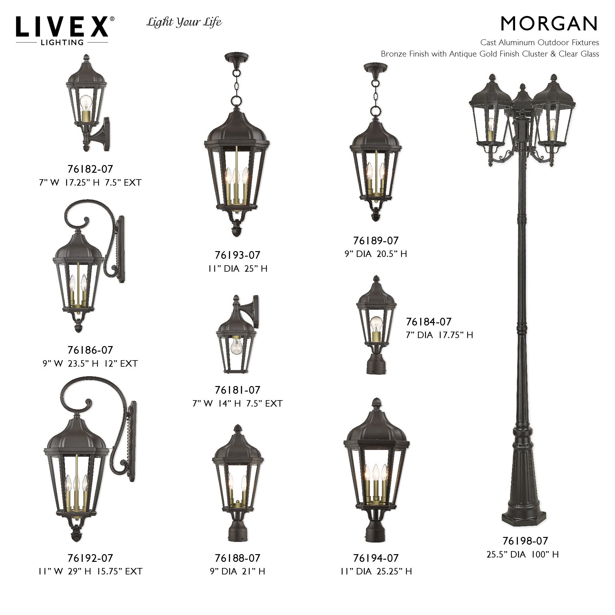 Livex Lighting 76181-07 Outdoor-Wall-Lighting - View #7