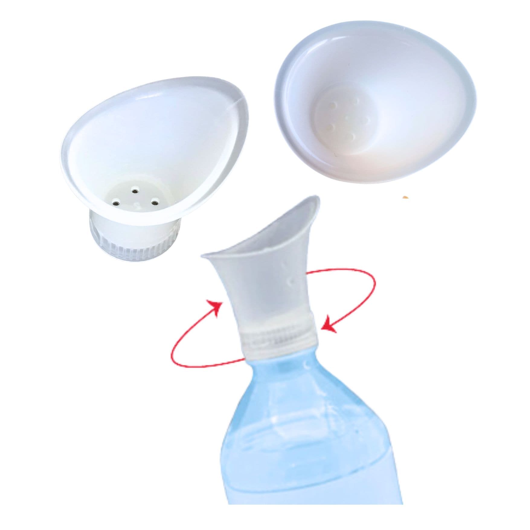 WASH+OUT 5002 Wash+Out Portable Emergency Eyewash Cup, Screws Onto Water Bottles 1Pk