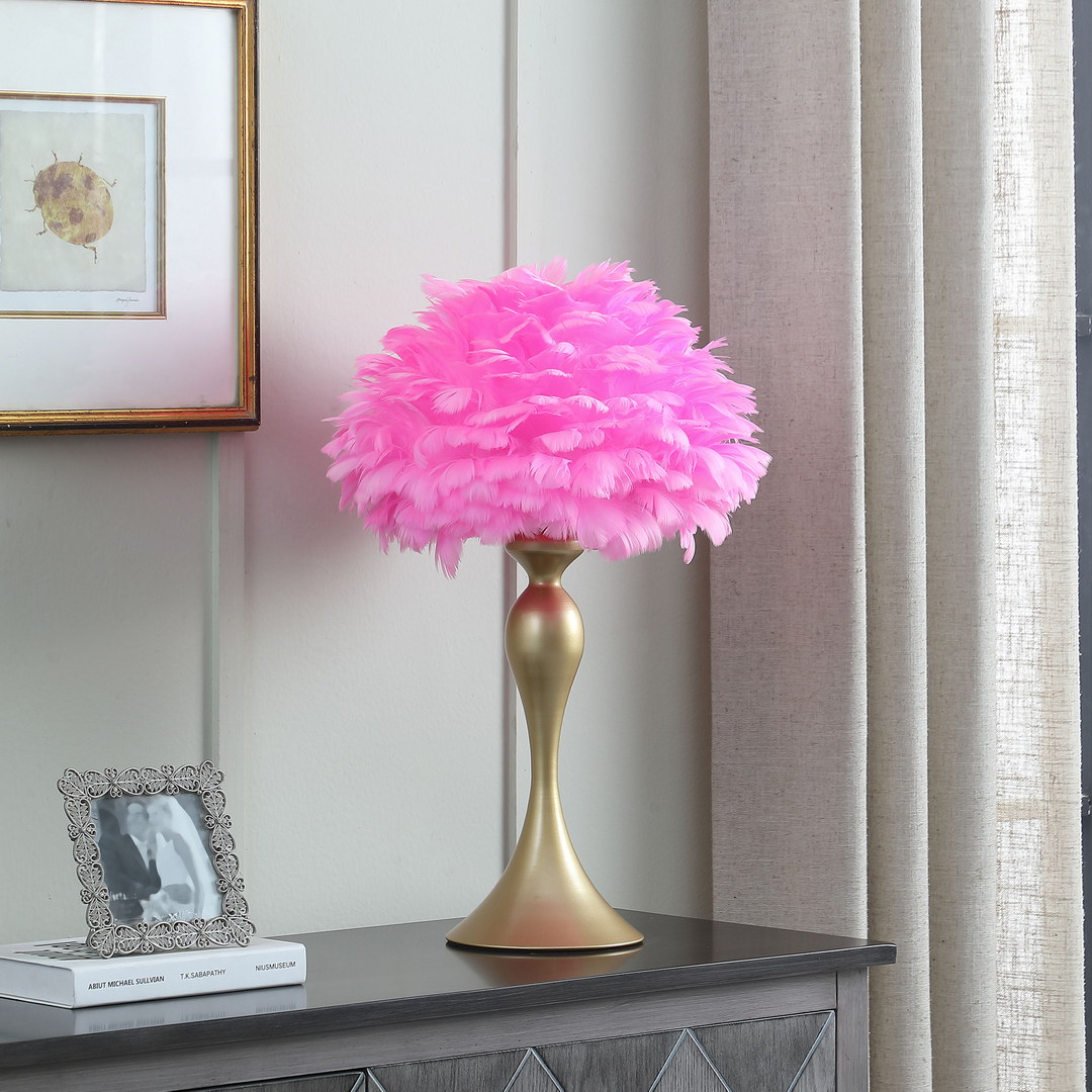 ZAKLOOP MD072116660 Lamp 23.5-in Magnifying Multiple colors Standard Desk Lamp with Resin Shade