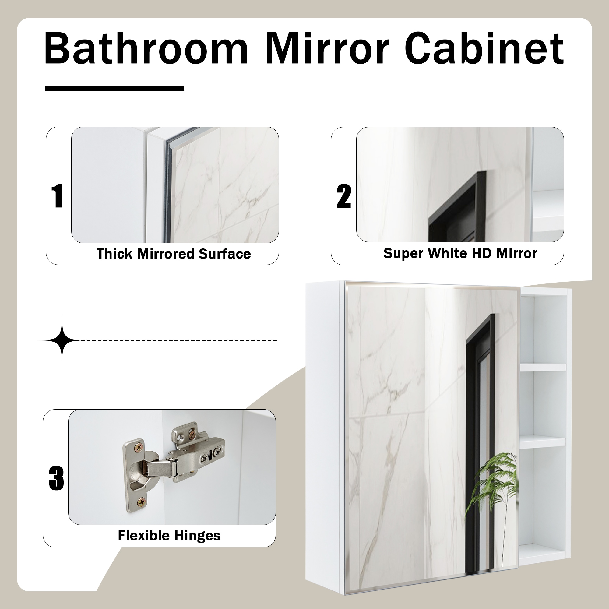 ZAKLOOP MD072116064 Bathroom-Wall-Cabinets - View #4