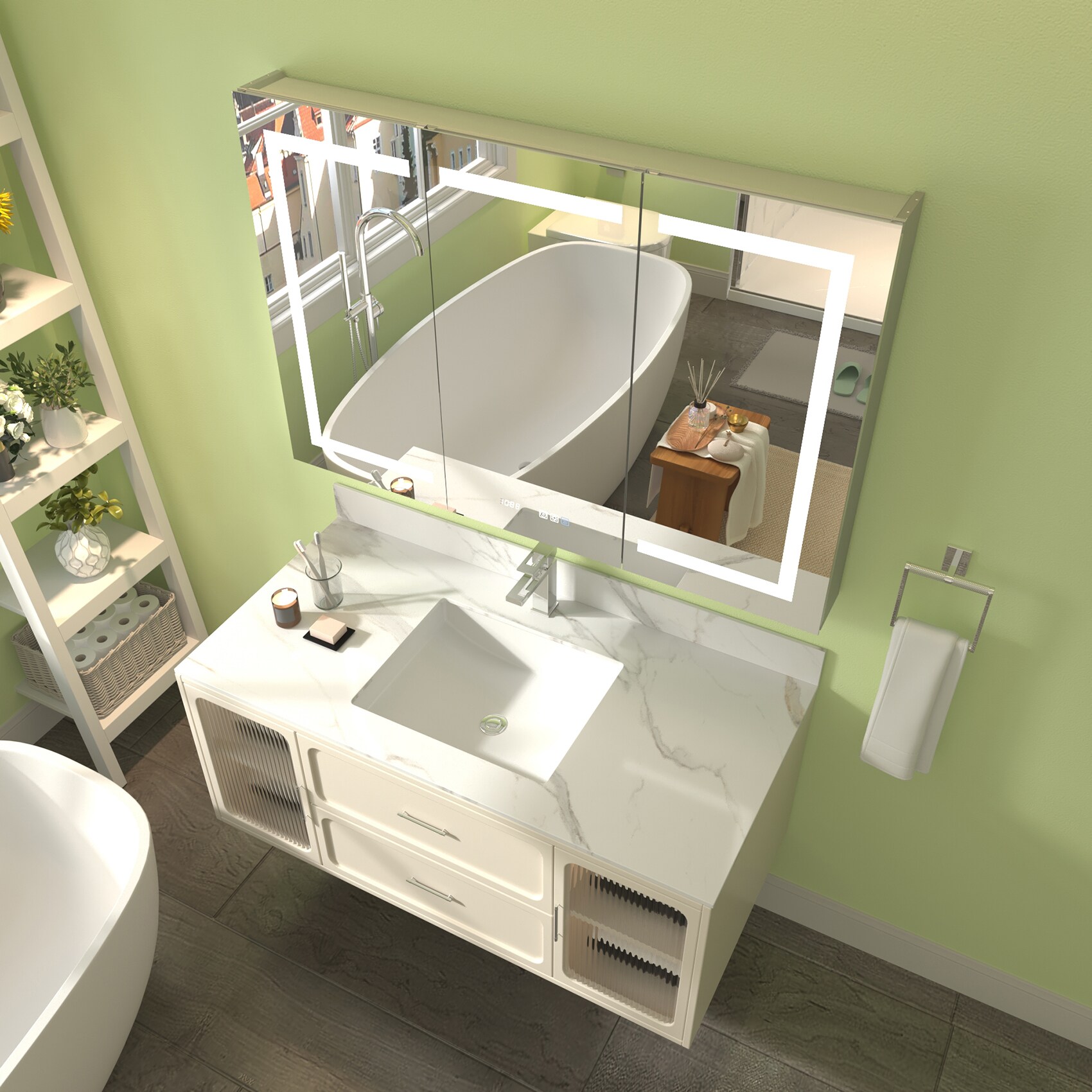 ExBrite LWSDHMC4832V4TX Bathroom-Medicine-Cabinets - View #13