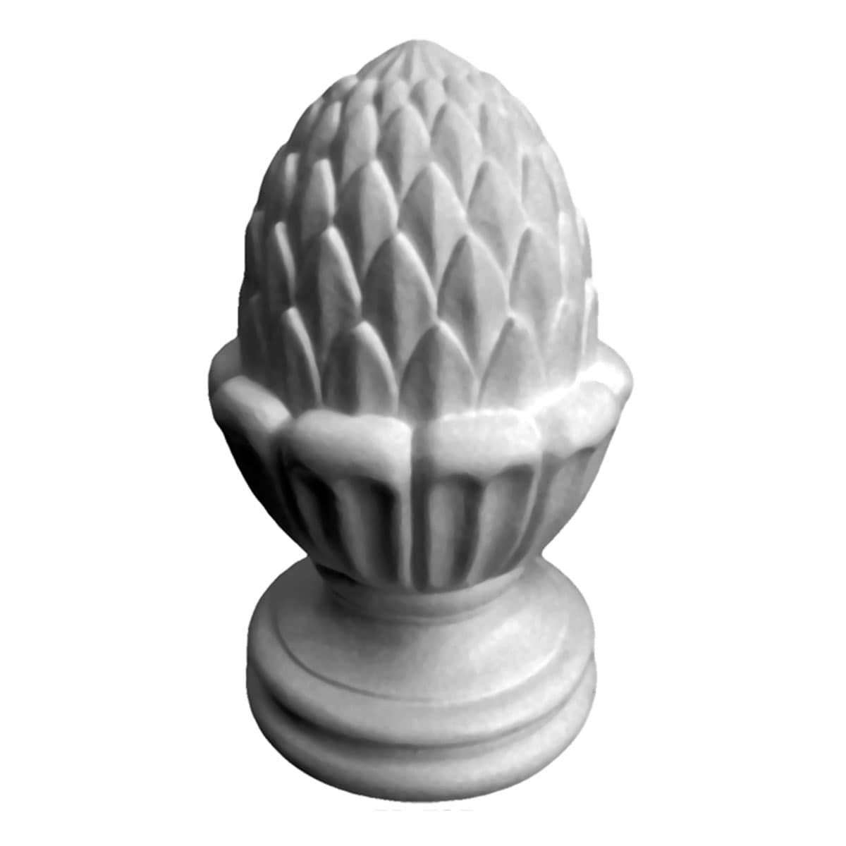 Ekena Millwork FIN04X07BL 4.125-Inches x 7-Inches Primed Polyurethane Finial
