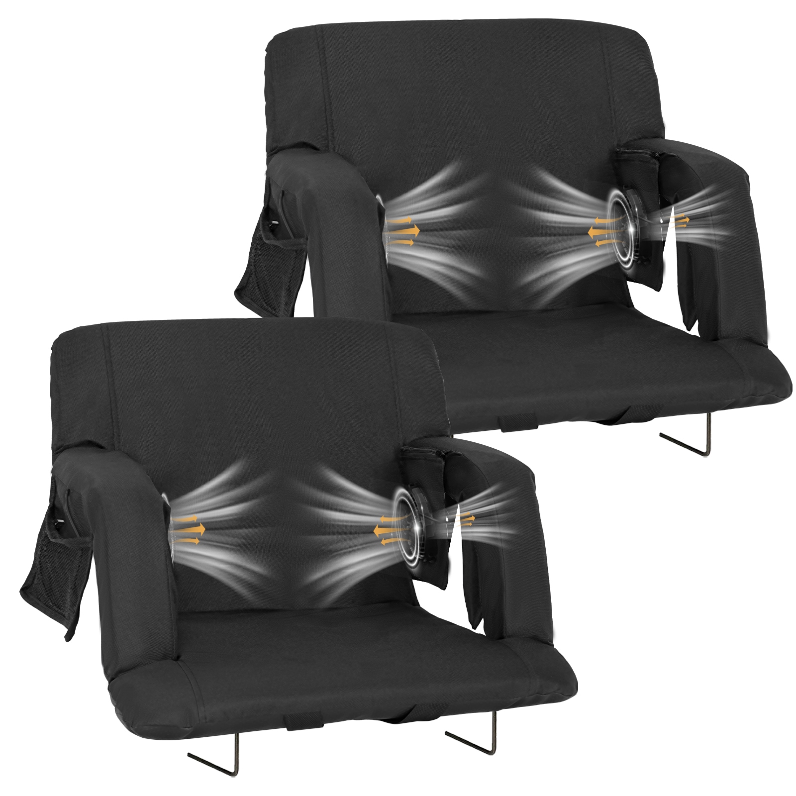 Esazn KTY-H-D-LYU 2 -Pack 25x 15.7 Polyester Bleacher seat