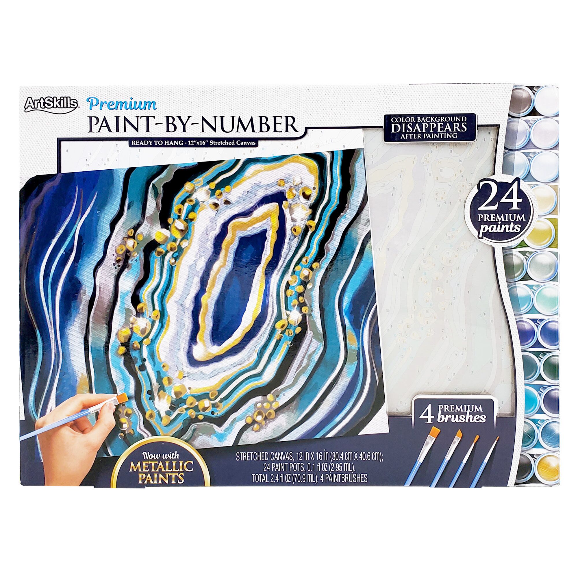 Artskills DIY Acrylic Paint Pouring Art Kit with Supplies, Canvases, Glitter and More